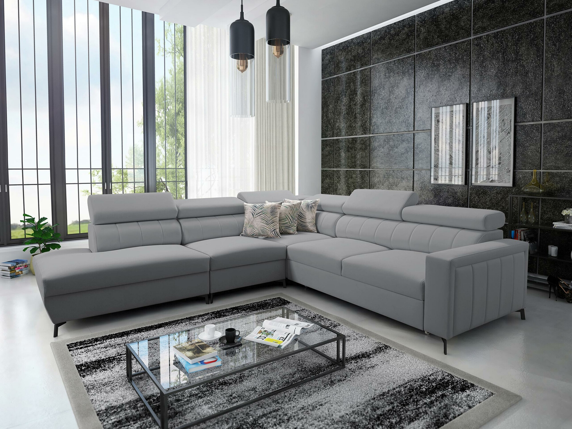 Sofá rinconero Sarasota 156 (Mono 244 + Botanical 36)