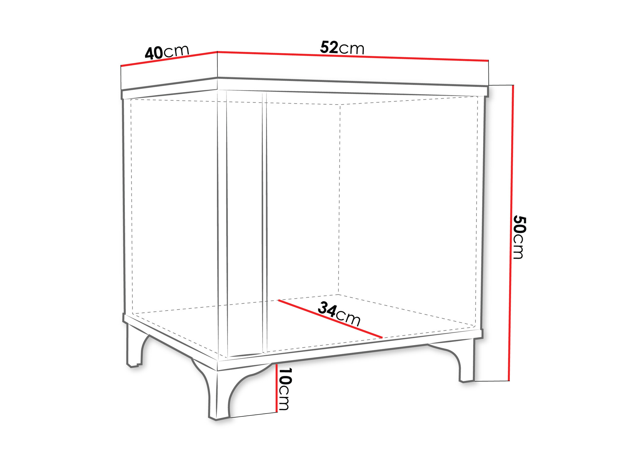 Mesilla de noche Livseri 111 (Blanco + Blanco brillante + Luminoso madera)