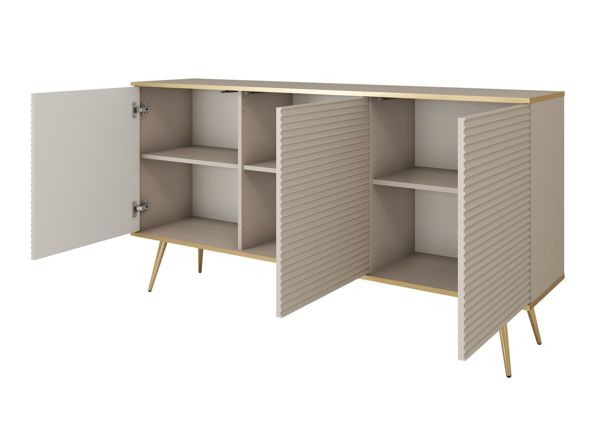 Conjunto de salón Felduno 107 (Negro + Dorado)