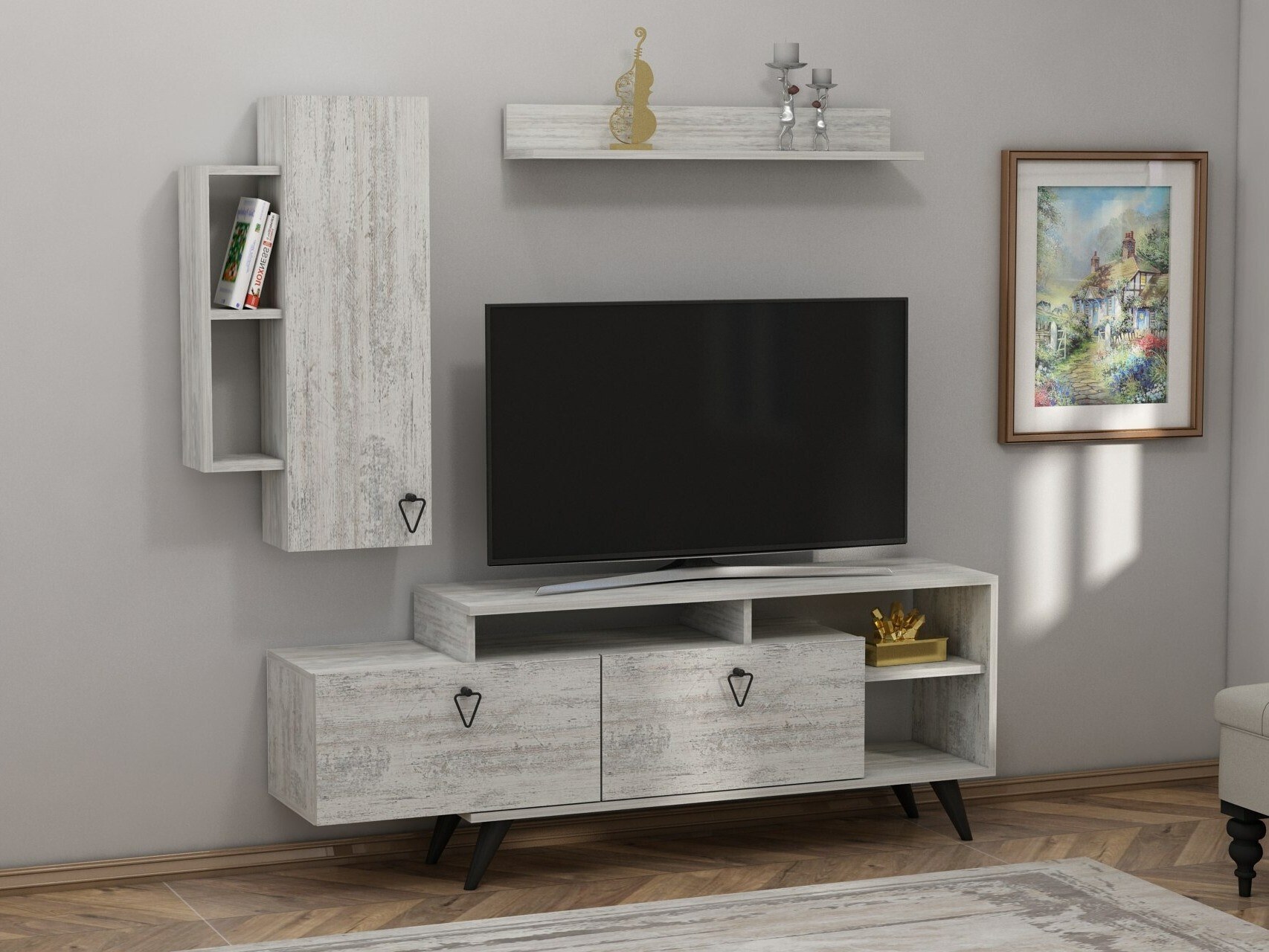 Conjunto de salón Kailua 2294 (Gris)