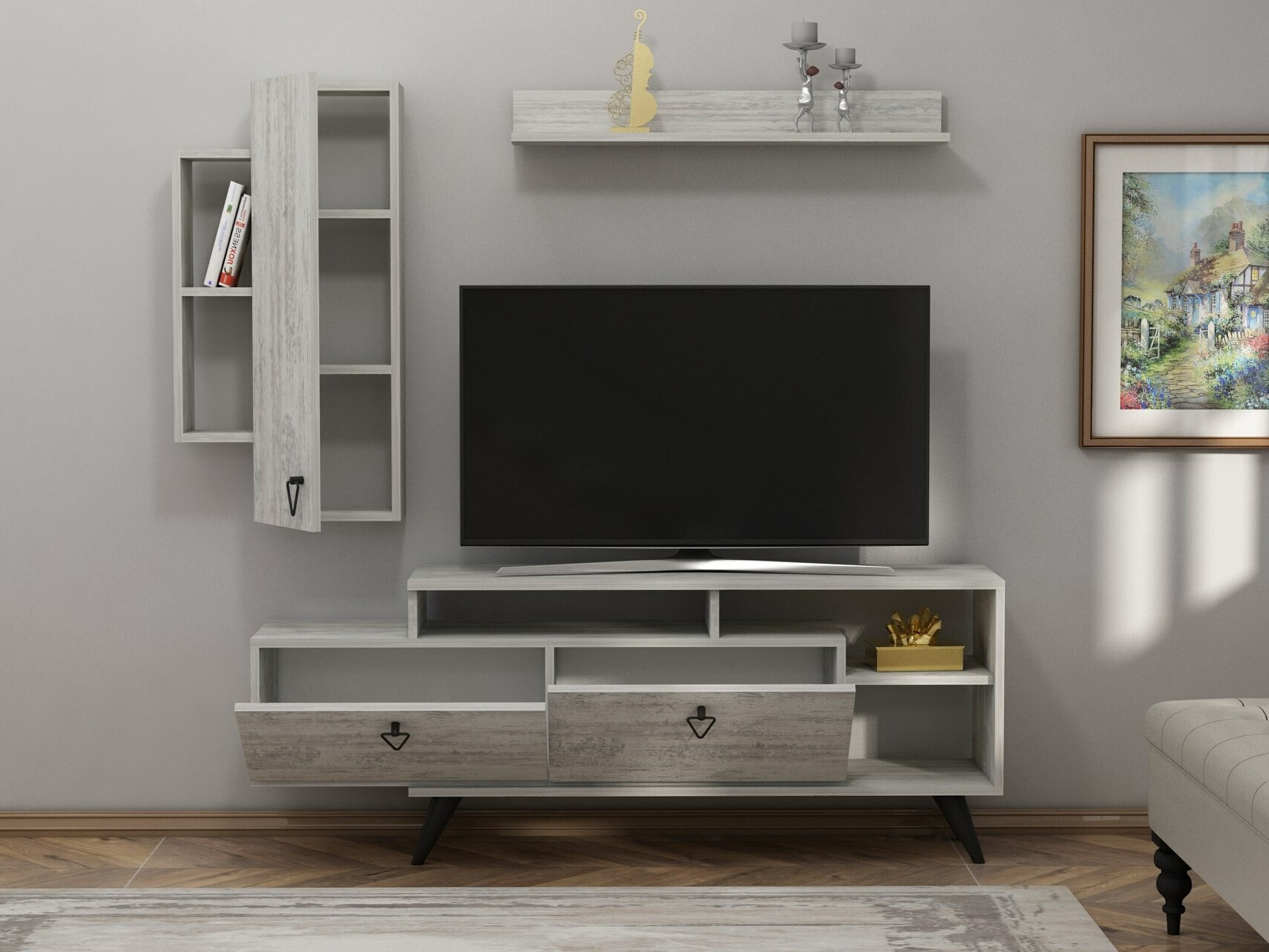 Conjunto de salón Kailua 2294 (Gris)