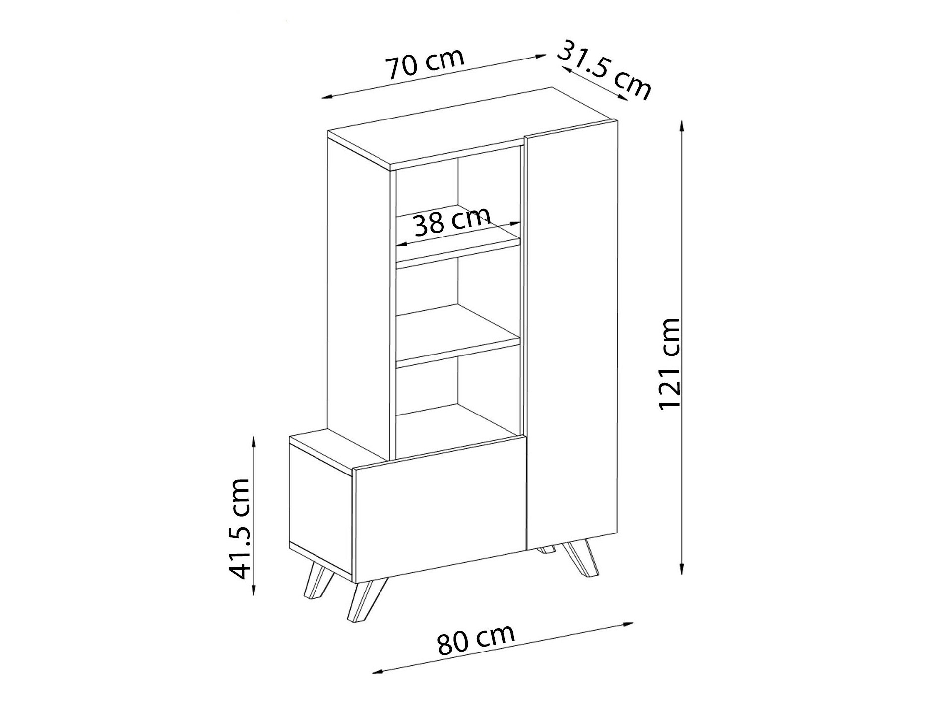 Aparador Kailua 2318 (Antracita)