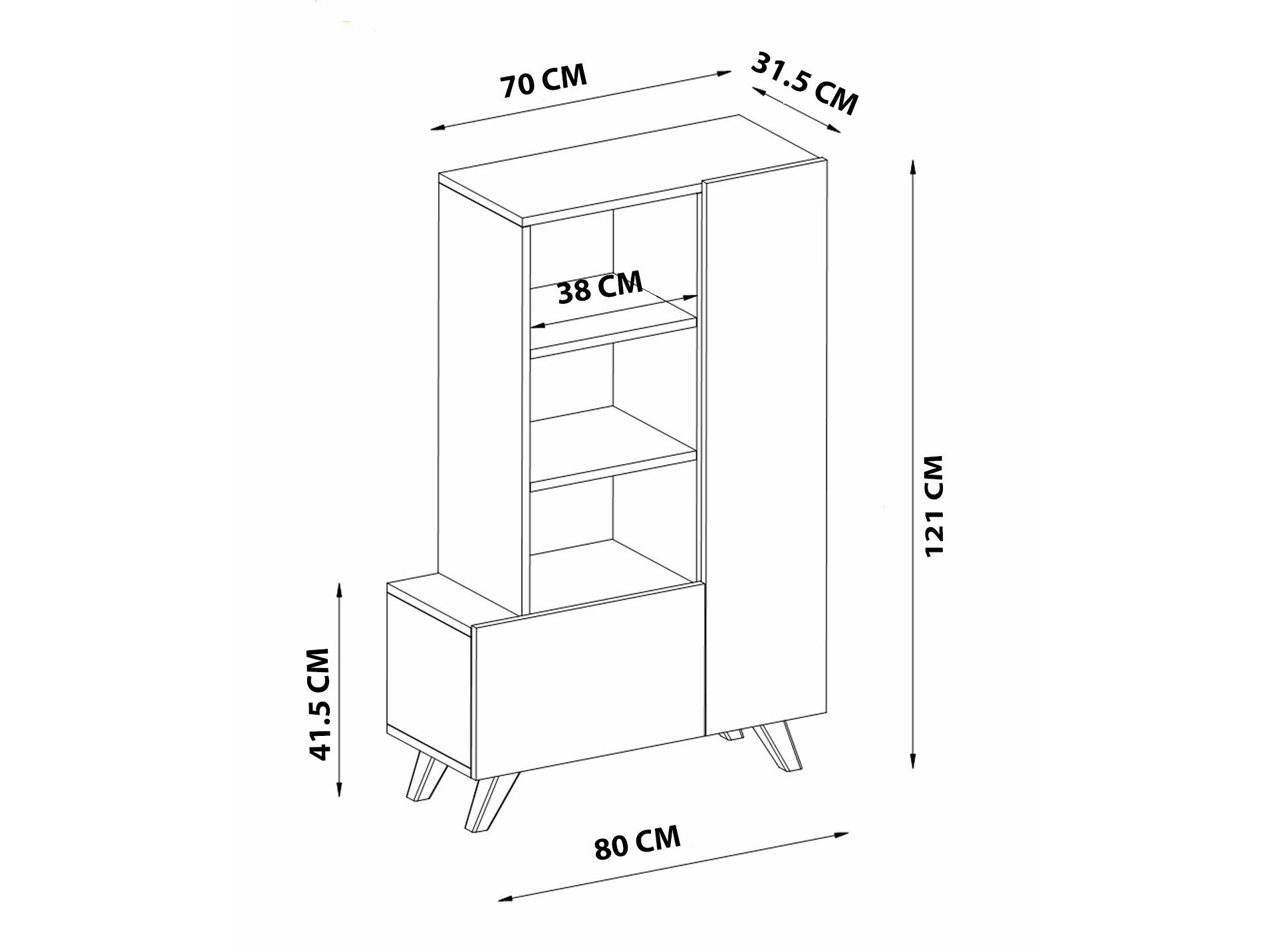 Aparador Kailua 2318 (Blanco)