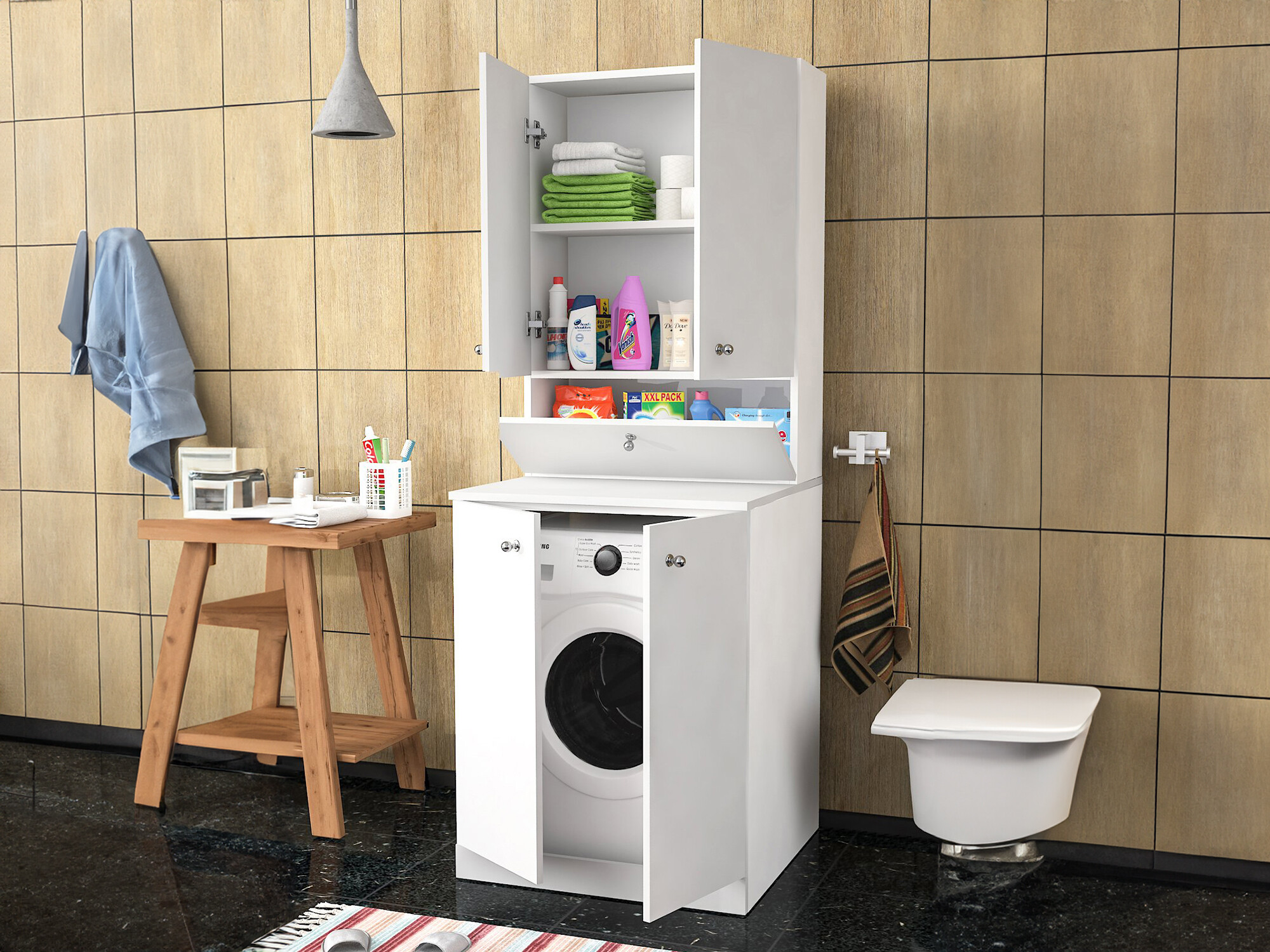 Estantería para baño Kailua 2317 (Blanco)