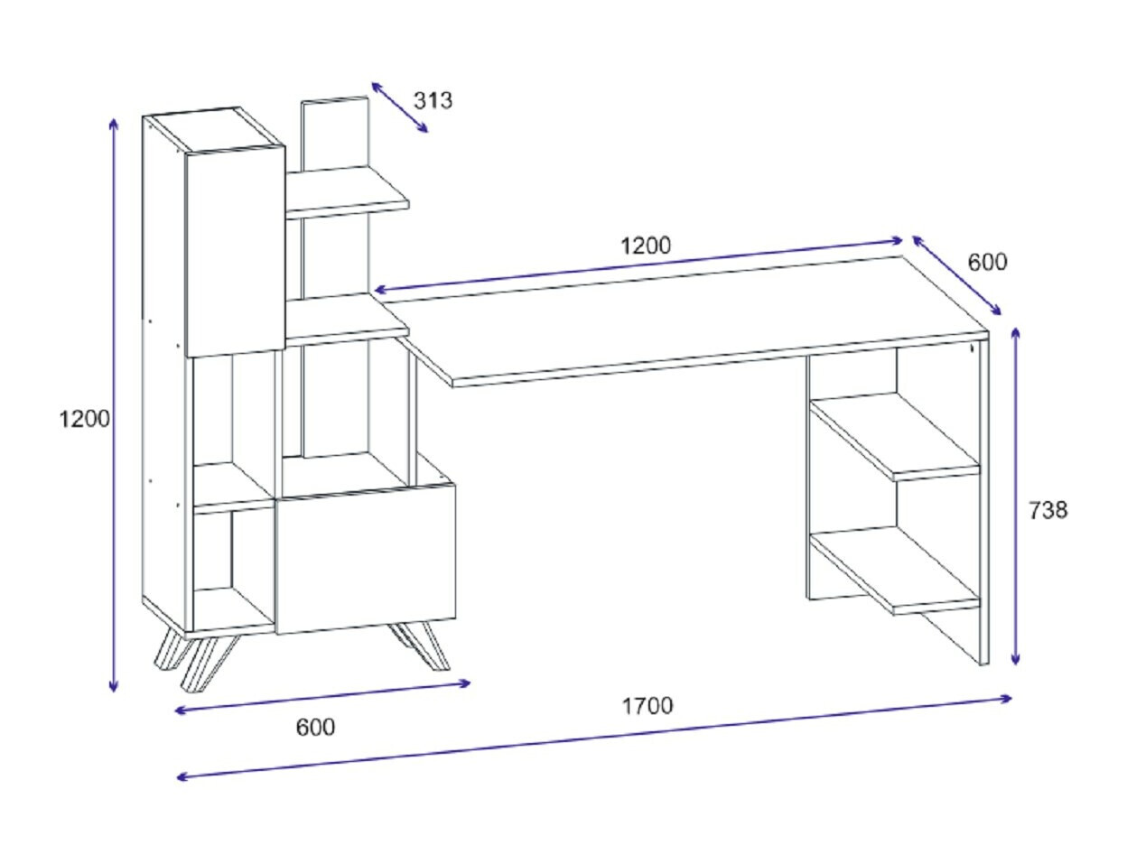 Mesa de oficina Kailua 2316