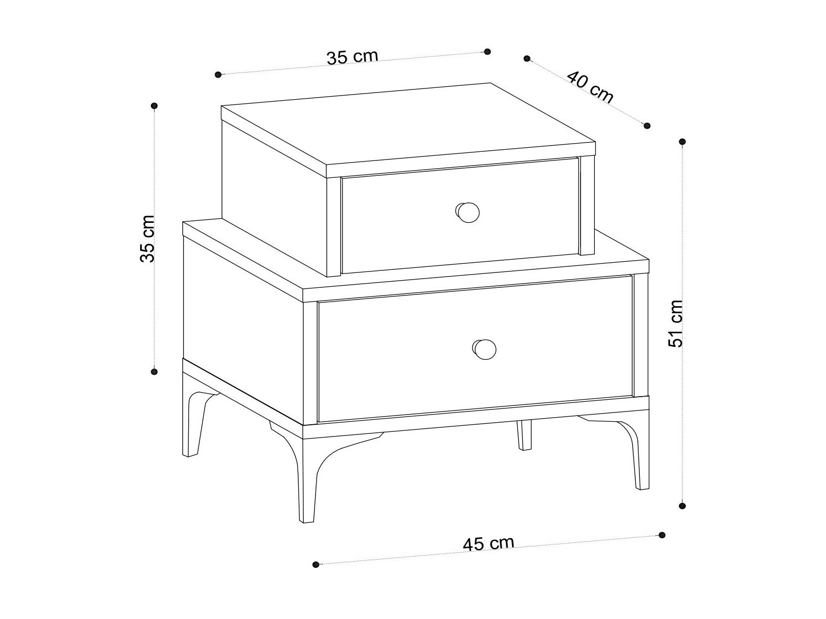 Mesilla de noche Sonliro 132