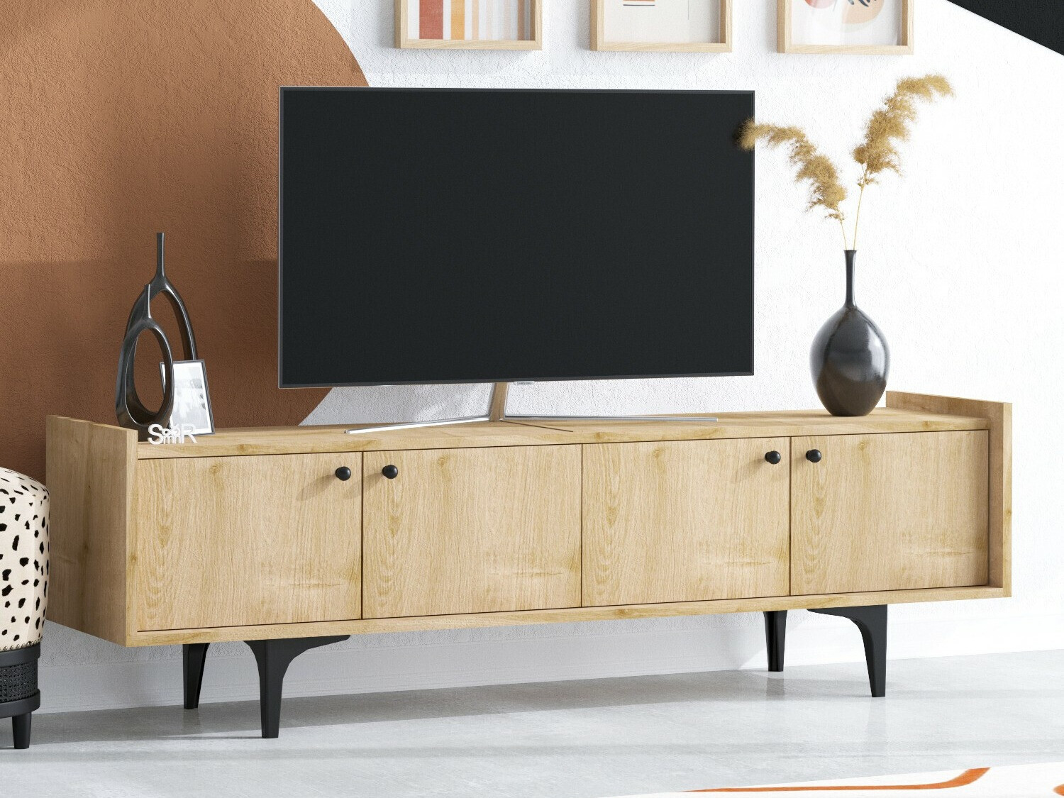 Mueble TV Sonliro 133 (Roble)