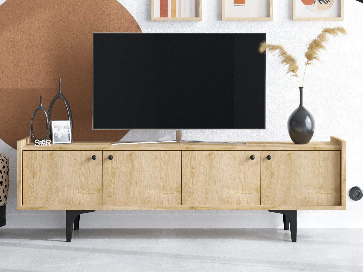 Mueble TV Sonliro 133 (Roble)