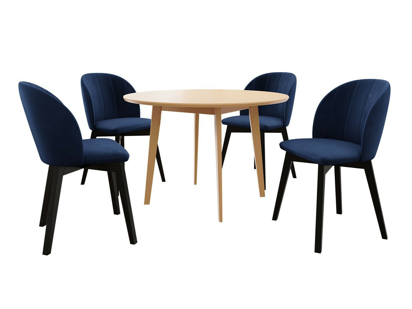 Conjunto de mesas y sillas para comedor Racine 136 (Marrón)