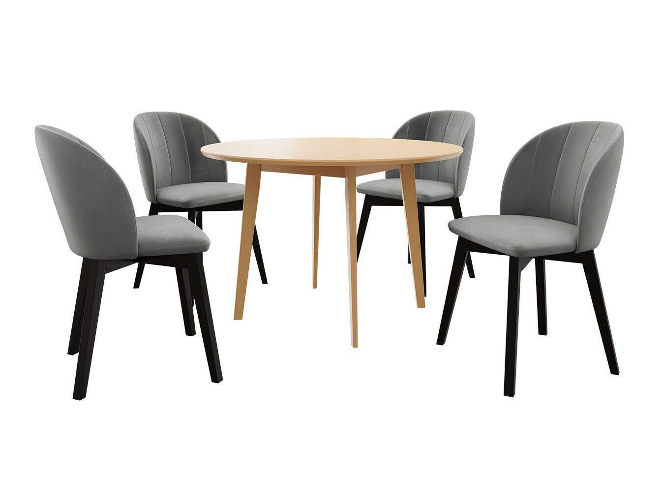 Conjunto de mesas y sillas para comedor Racine 136 (Marrón)