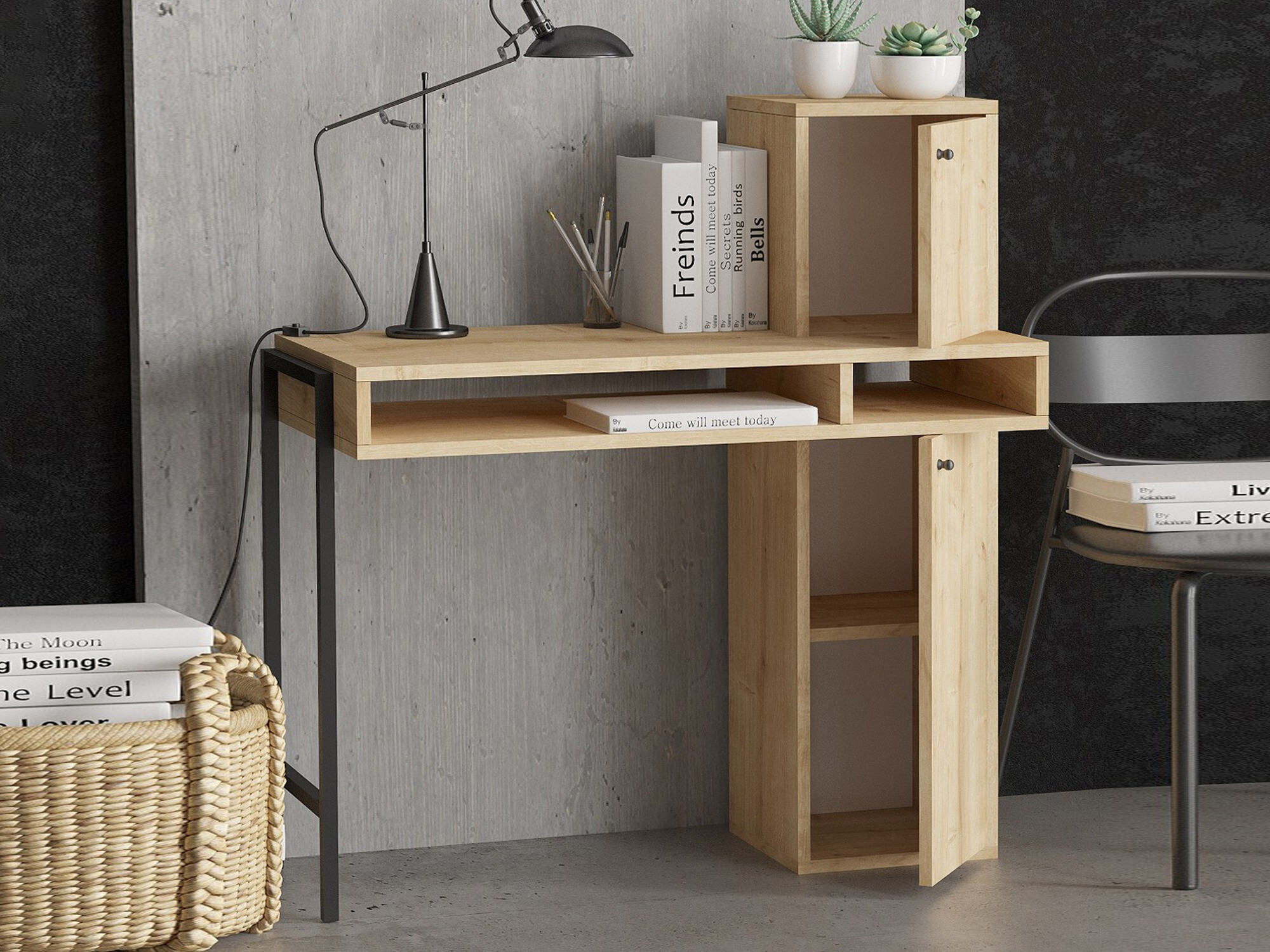 Mesa de oficina Sonliro 135 (Roble)