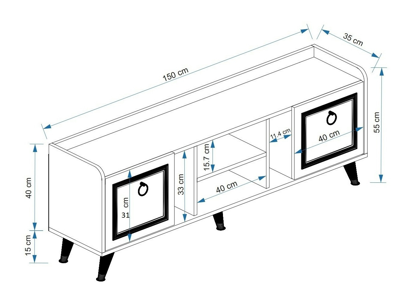 Mueble TV Kailua 2321
