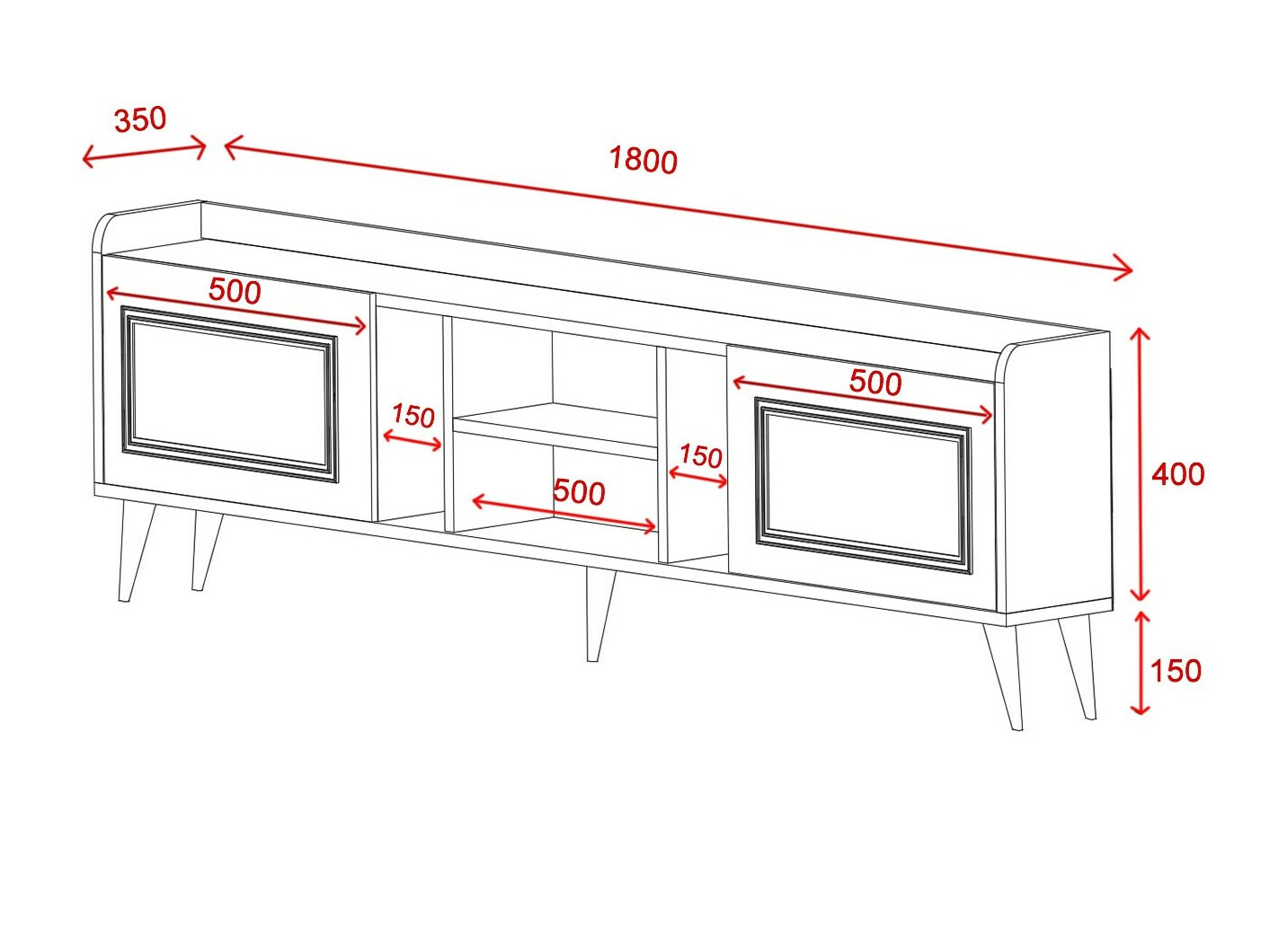 Mueble TV Kailua 2322
