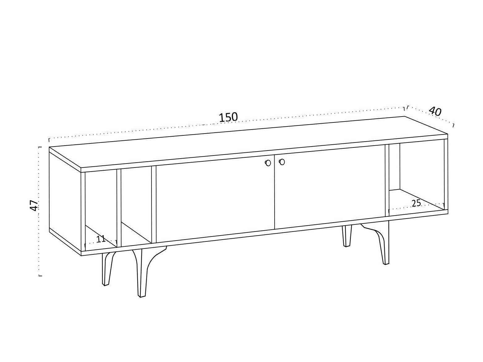 Mueble TV Sonliro 140