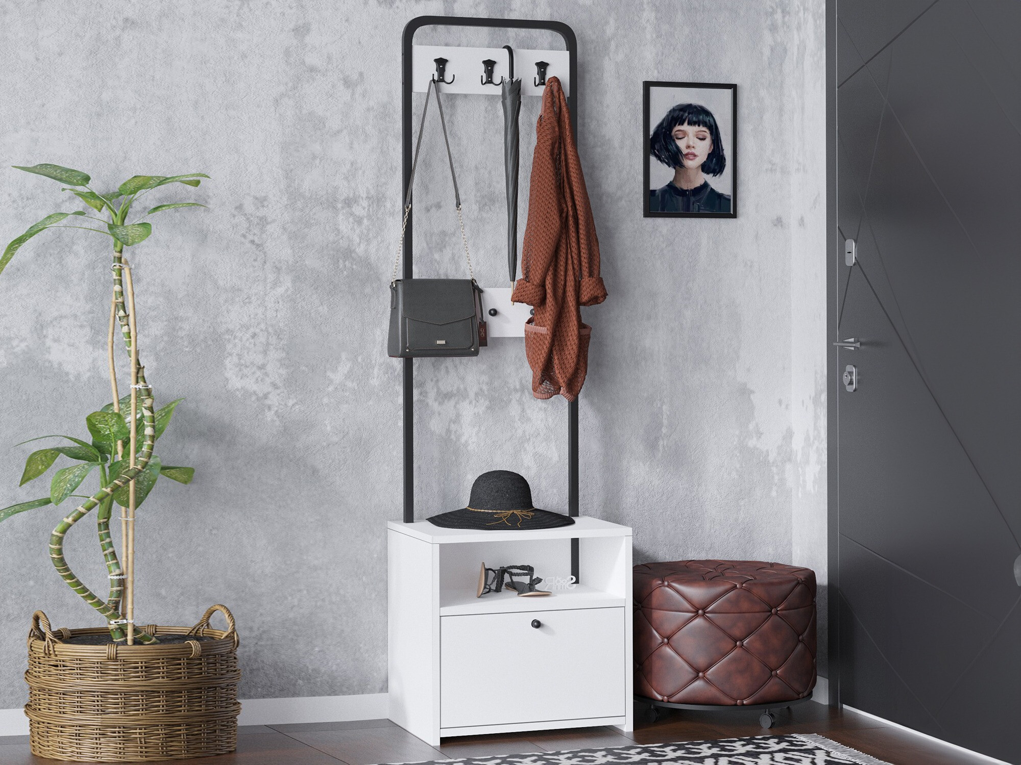 Perchero Sonliro 137 (Blanco)