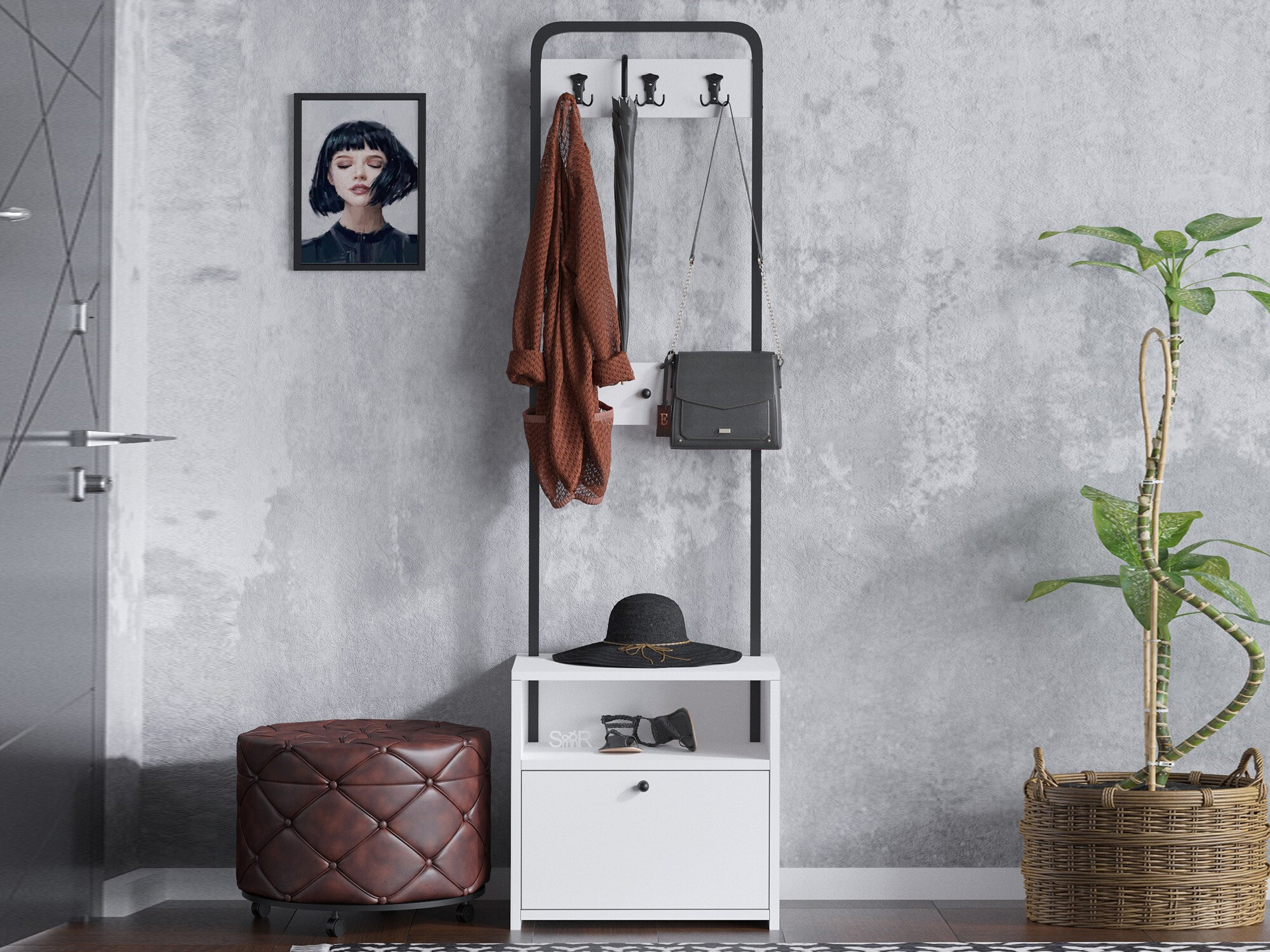 Perchero Sonliro 137 (Blanco)