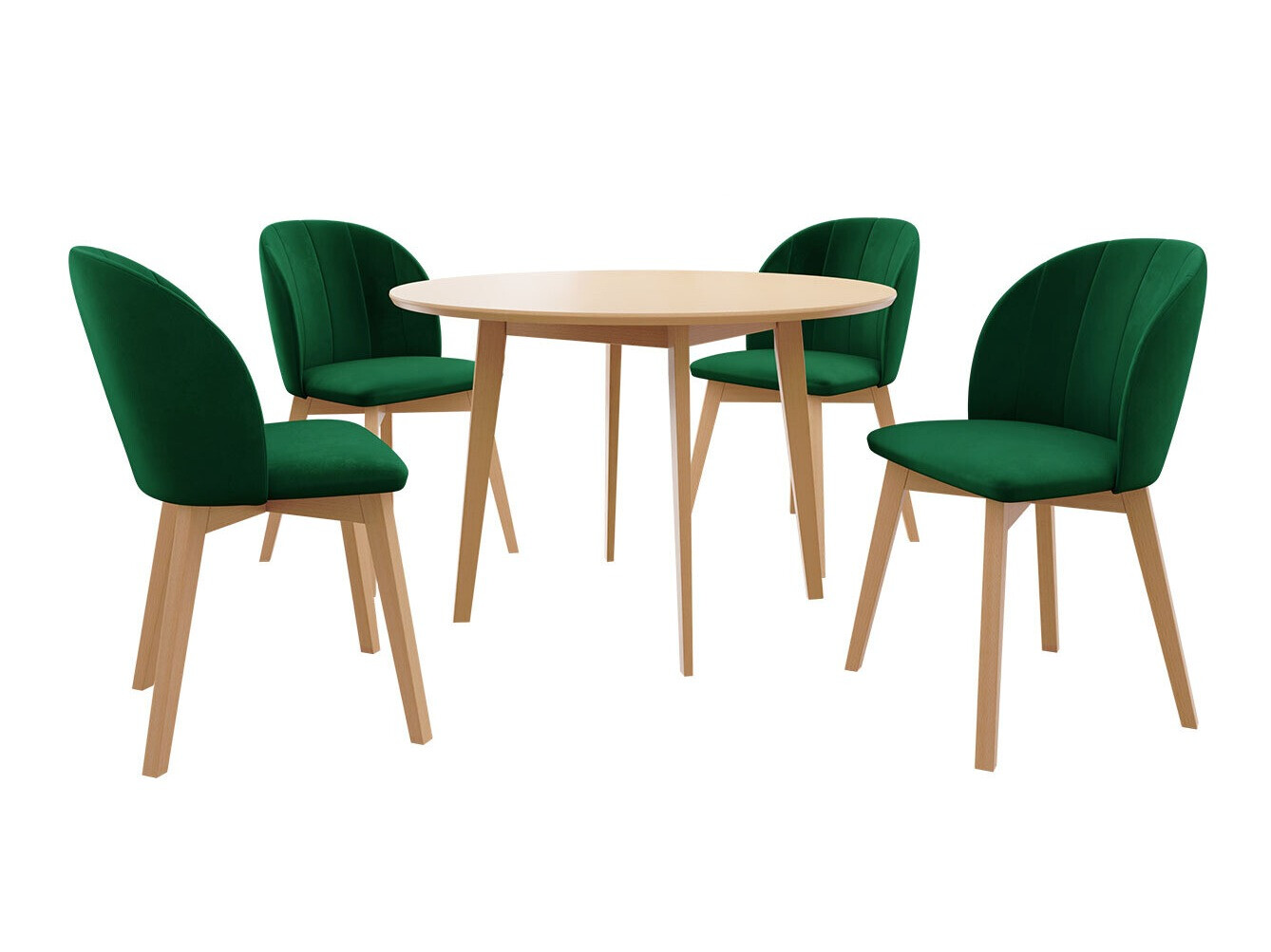 Conjunto de comedor Racine 136 (Marrón)