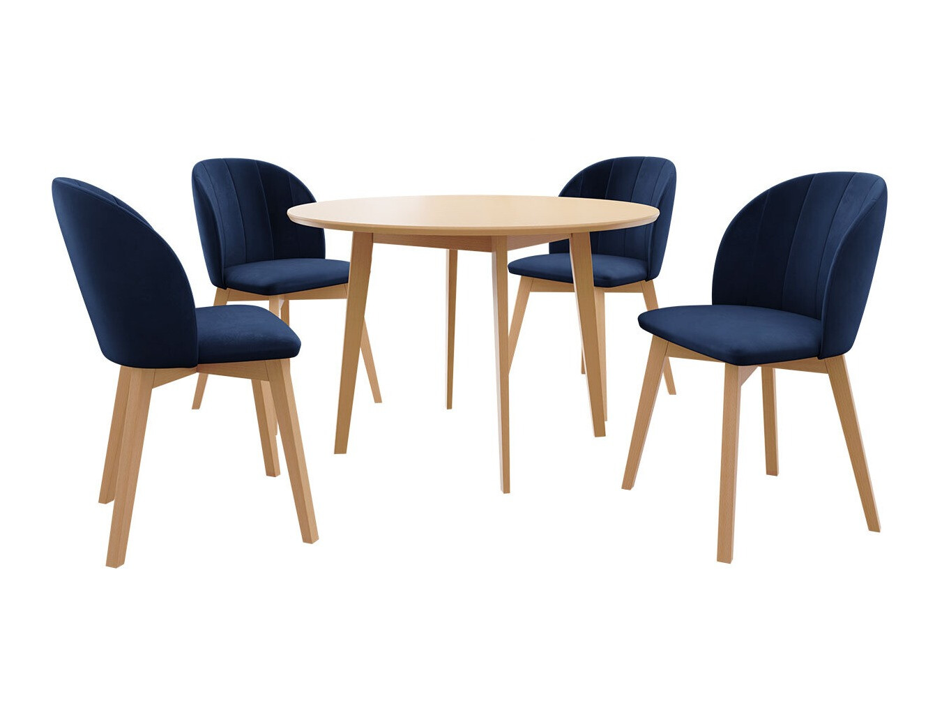 Conjunto de mesas y sillas para comedor Racine 136 (Marrón)