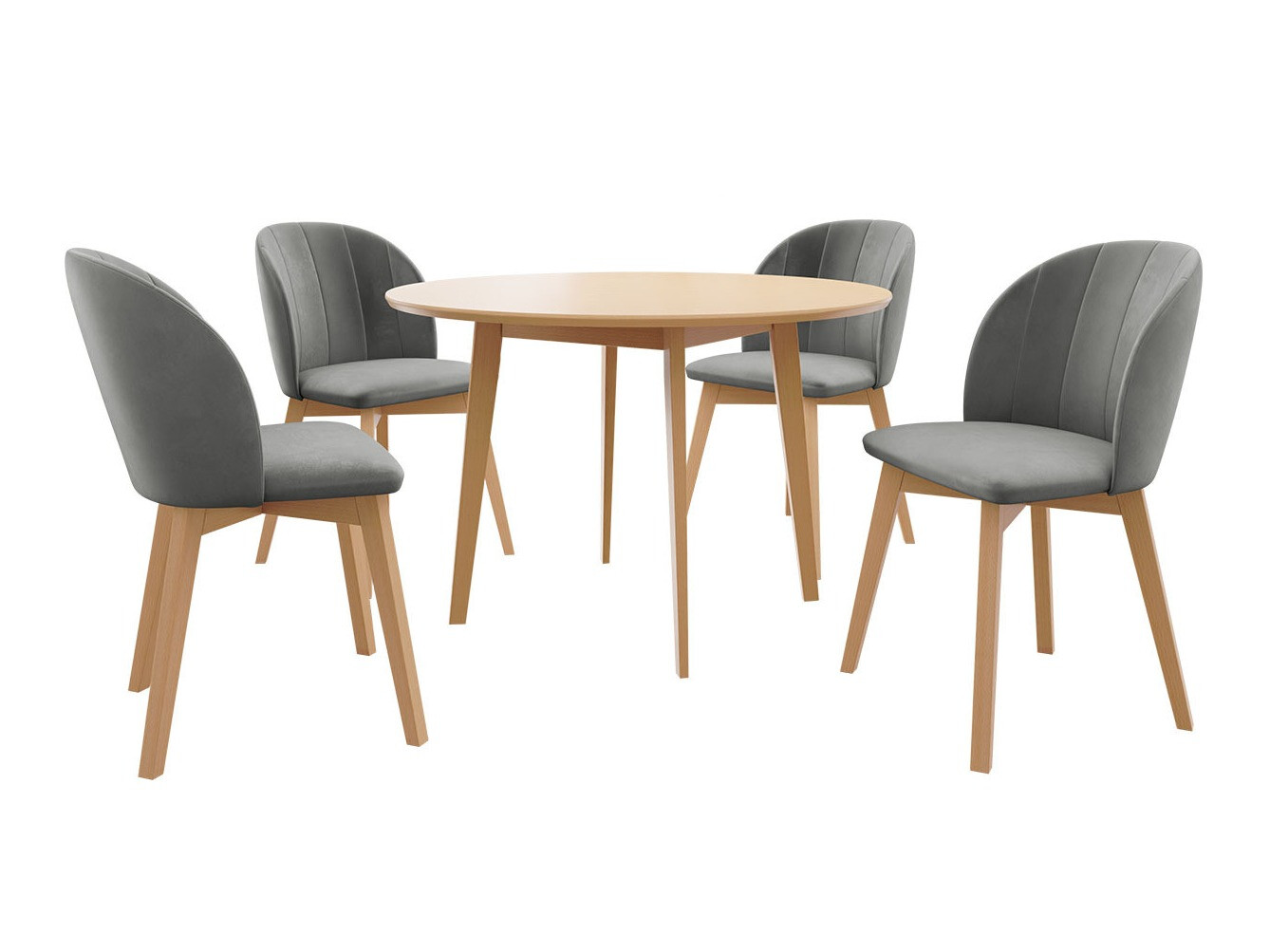 Conjunto de mesas y sillas para comedor Racine 136 (Marrón)