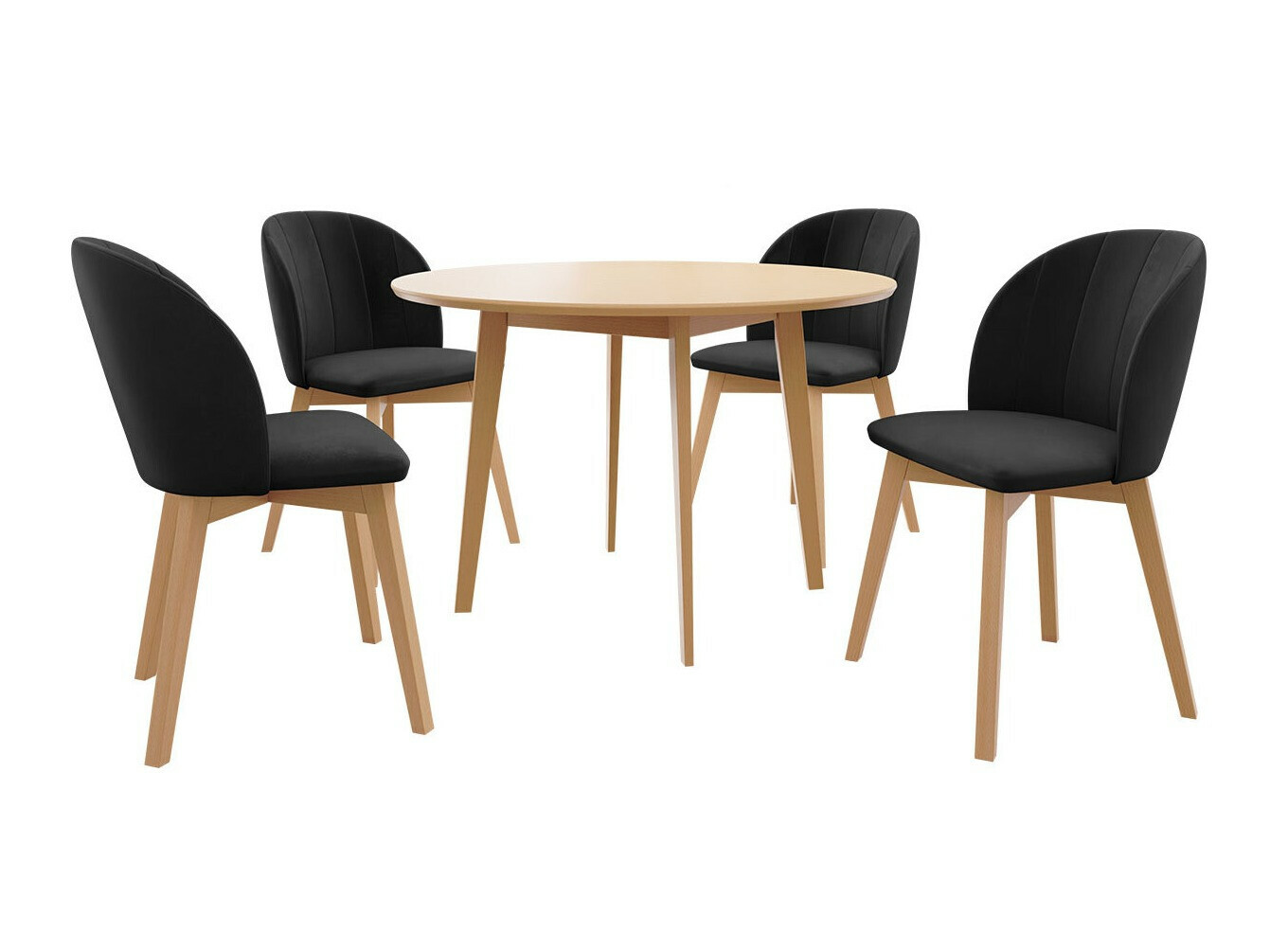 Conjunto de mesas y sillas para comedor Racine 136 (Marrón)