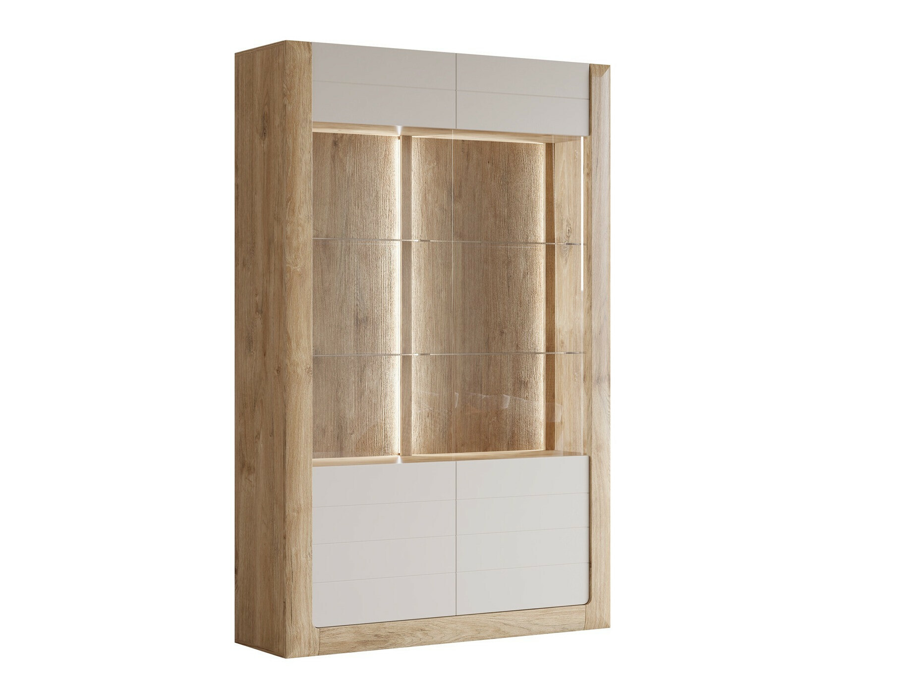 Estantería Sovera 102 (Roble dorado + Cachemira)