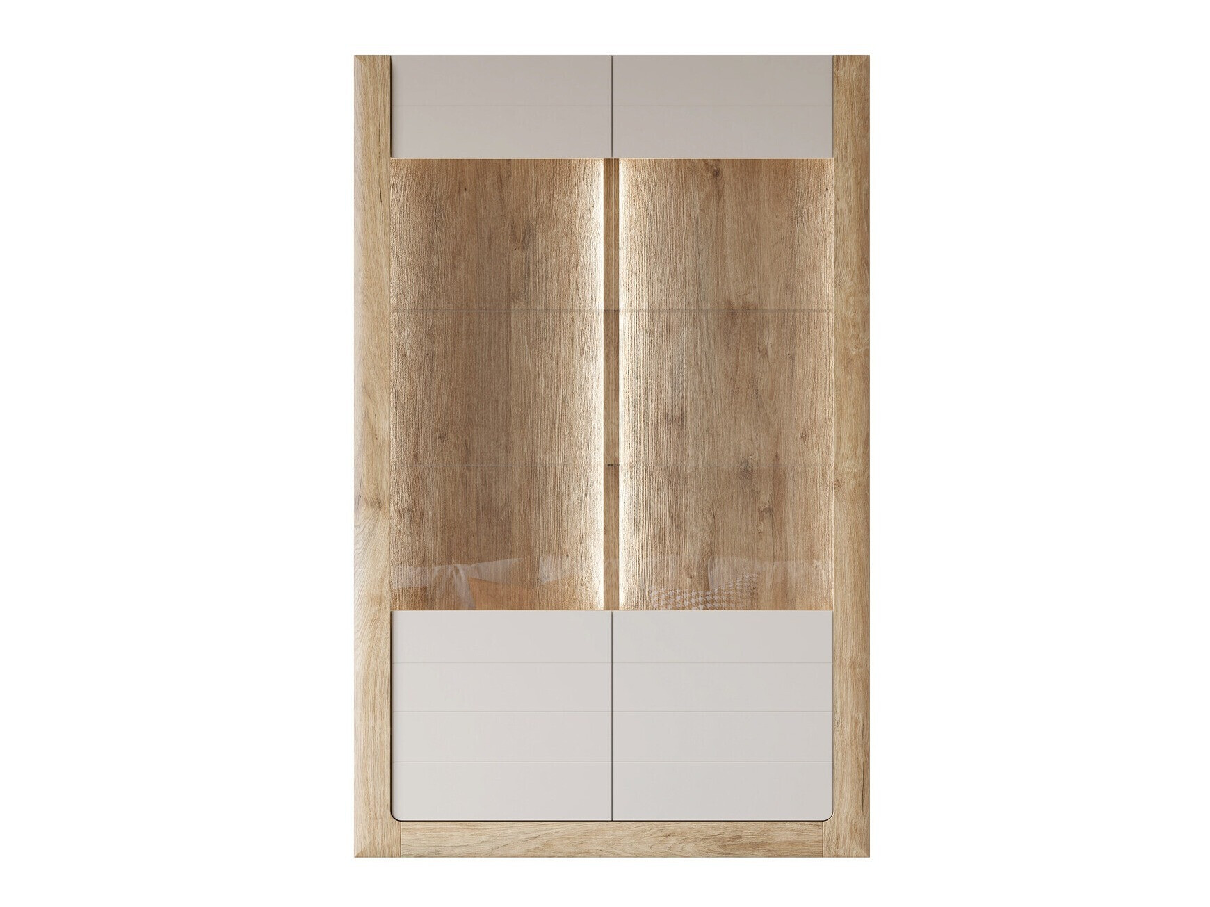 Estantería Sovera 102 (Roble dorado + Cachemira)