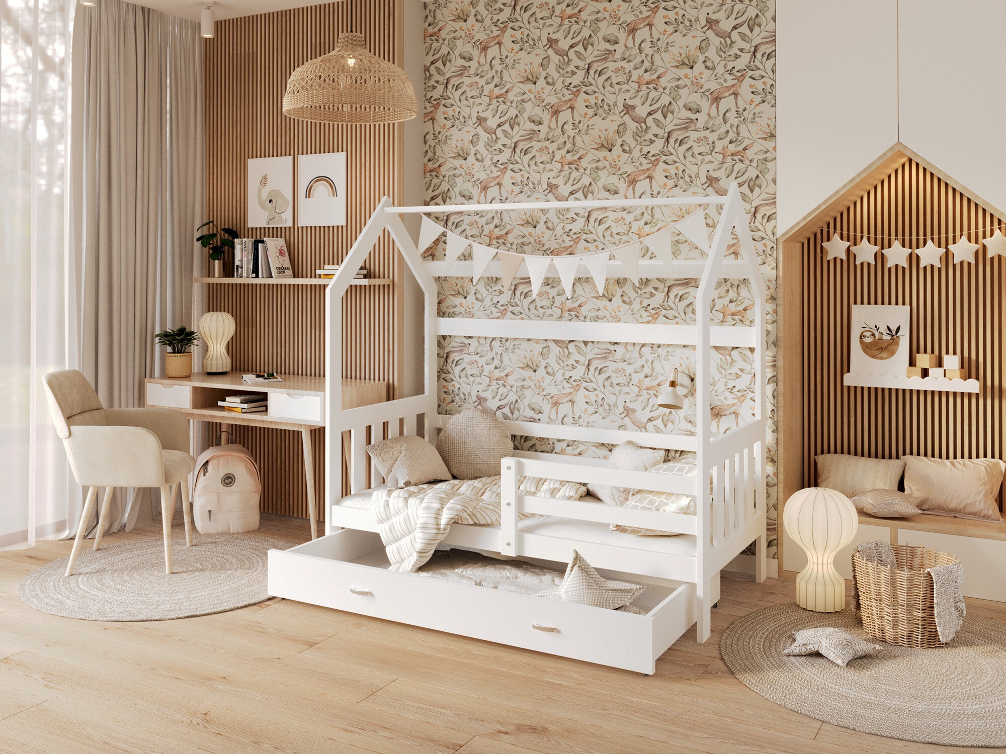 Cama Aurora 122 (Blanco)