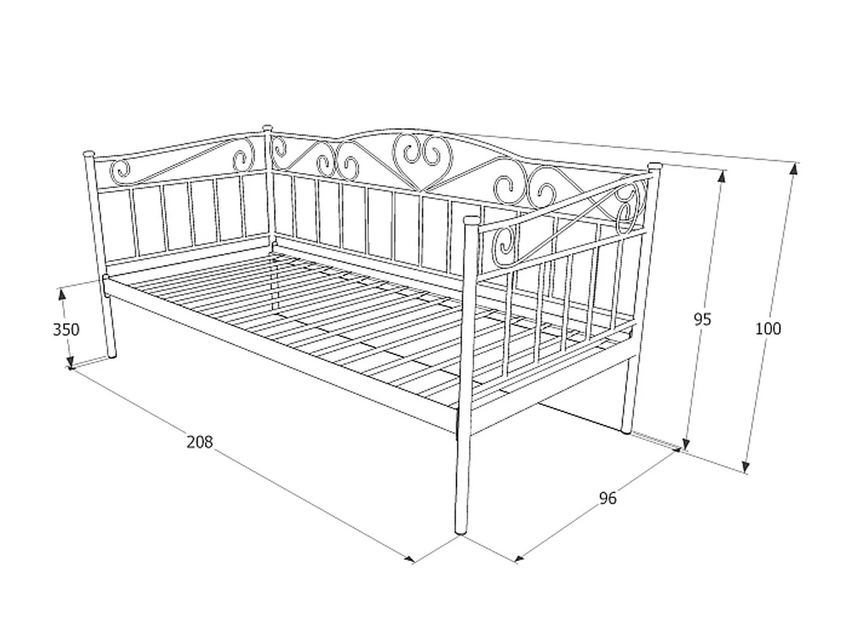 Cama Detroit 655 (Blanco)