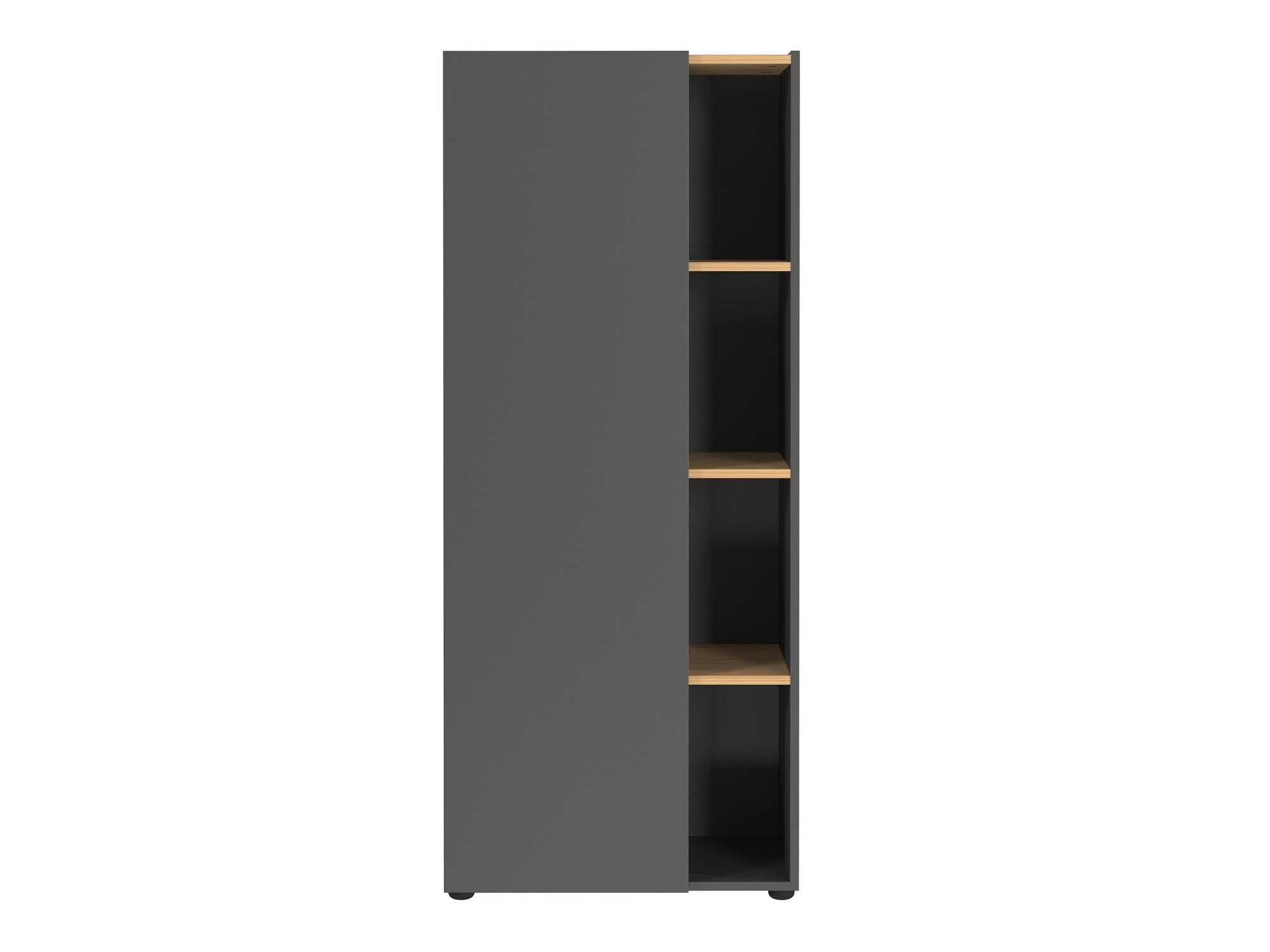 Estantería Evarsoa 104 (Grafito + Navarra roble)