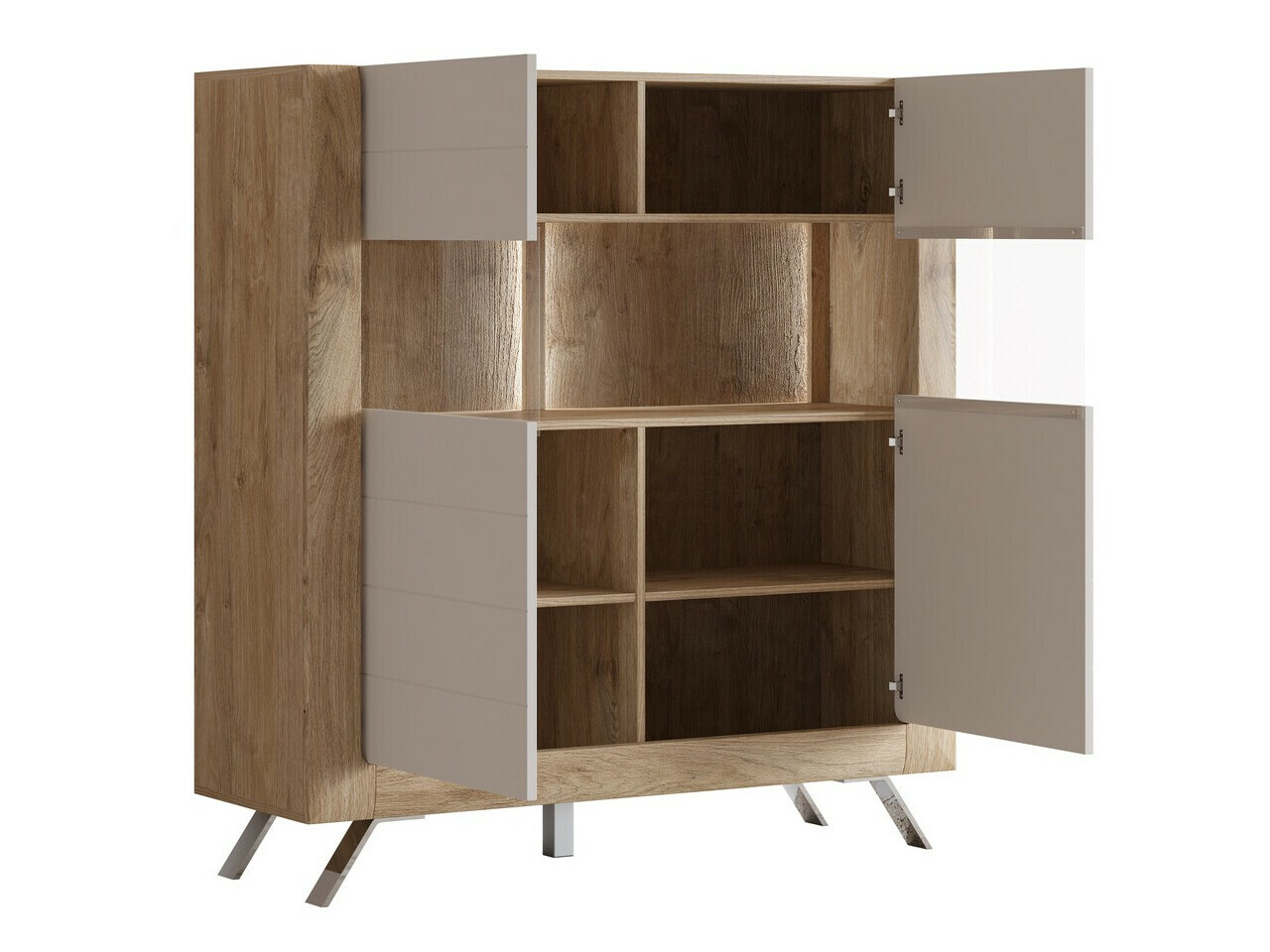 Estantería Sovera 106 (Roble dorado + Cachemira)