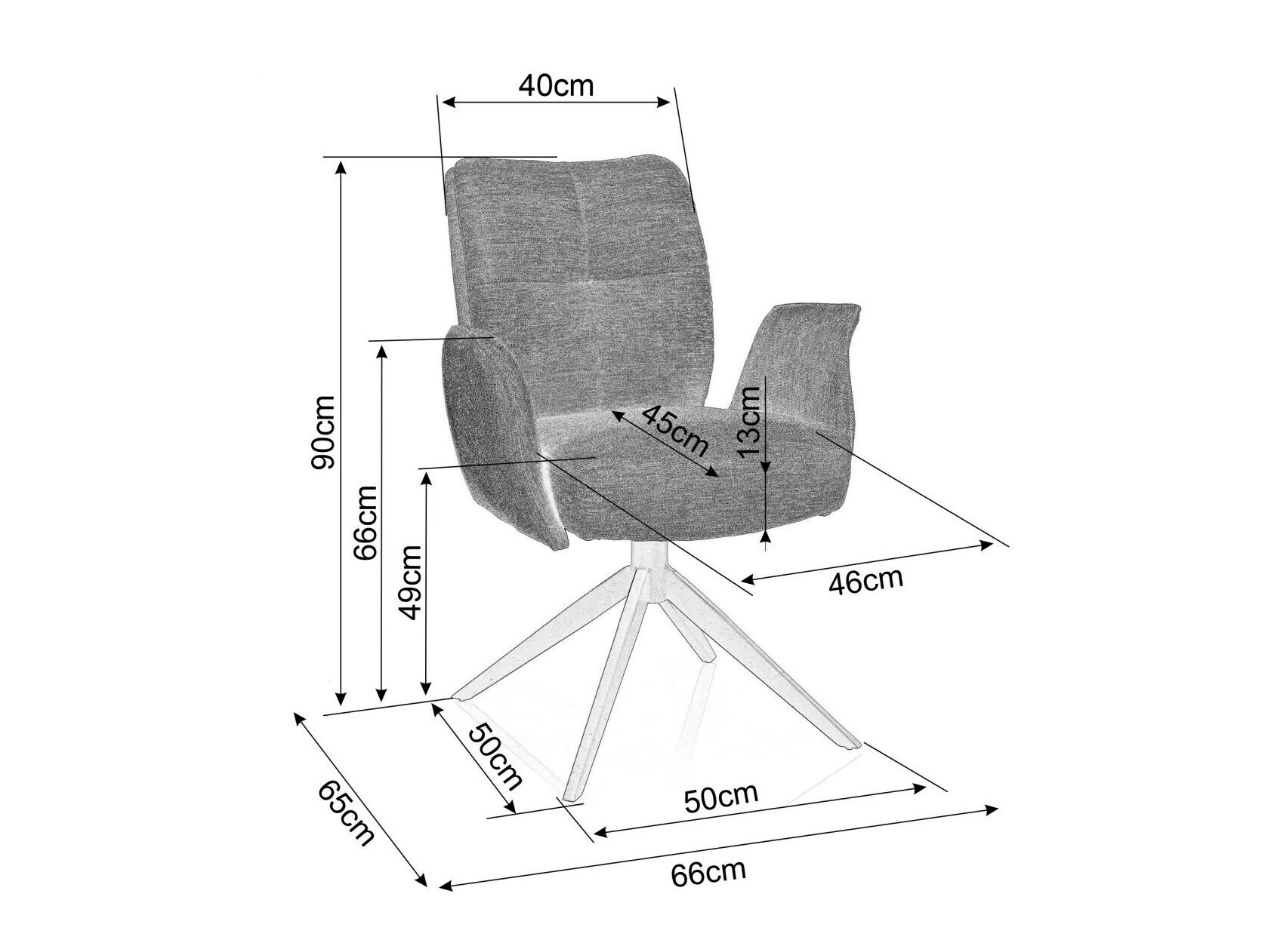 Silla Detroit 651 (Beige claro)