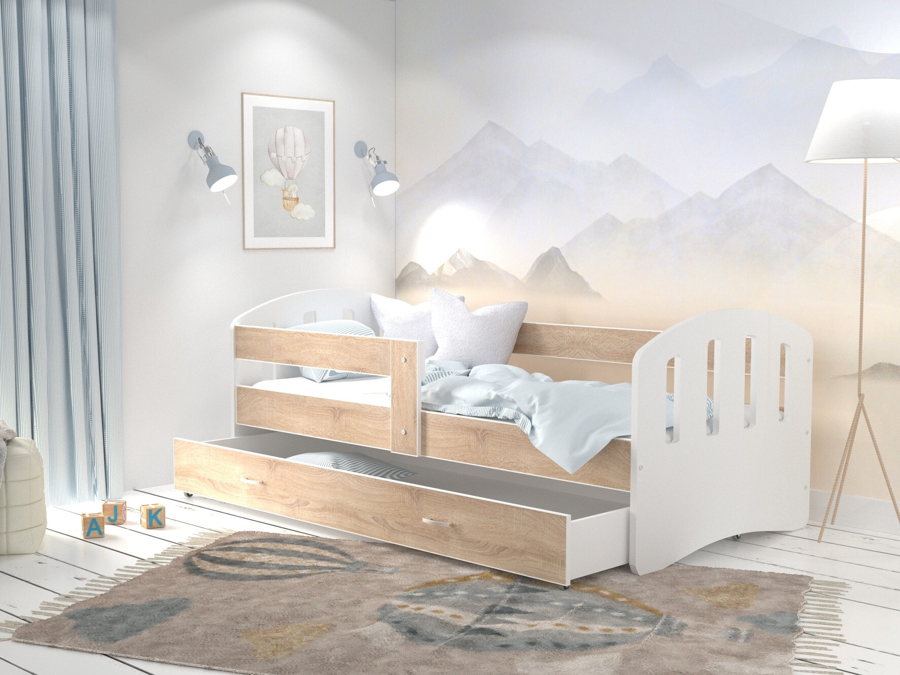 Cama Aurora 133 (Blanco)