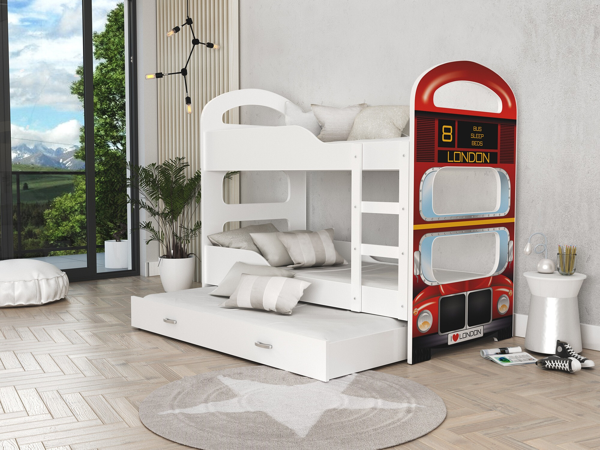 Litera Aurora 116 (Blanco + Rojo)