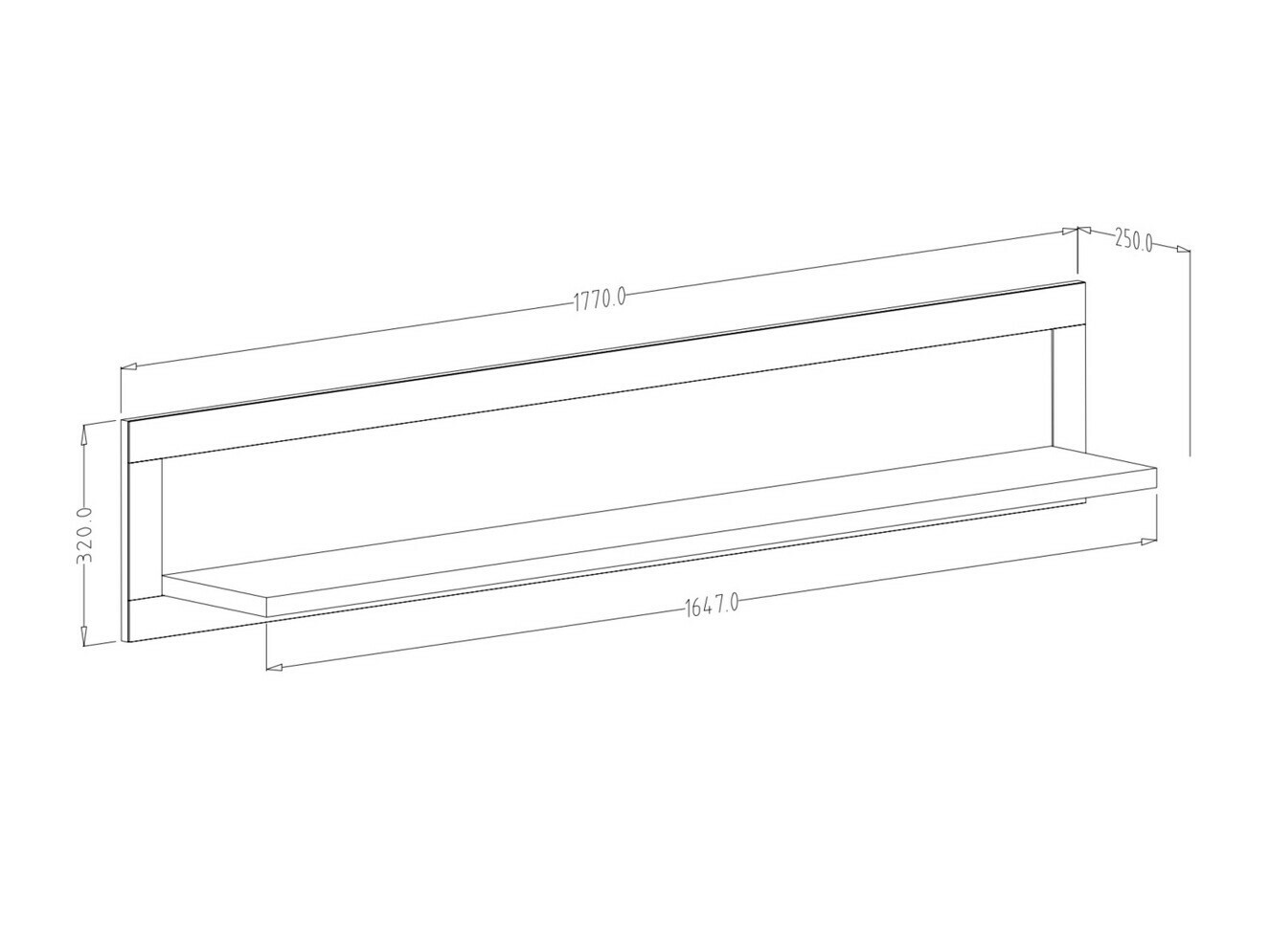 Estantería de pared Tolnue 100 (Verde oscuro)