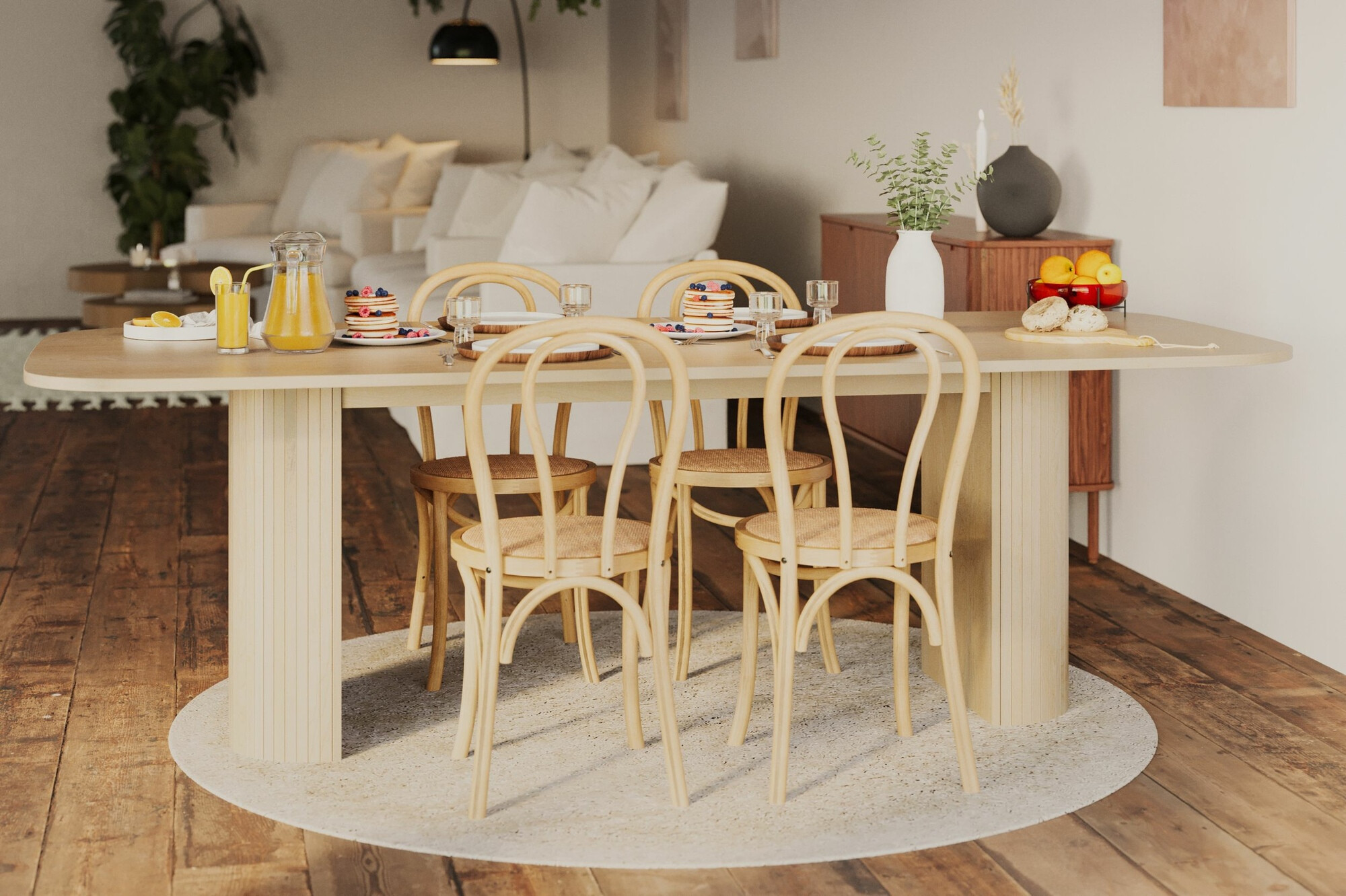 Mesa Evarleva 115 (Luminoso madera)