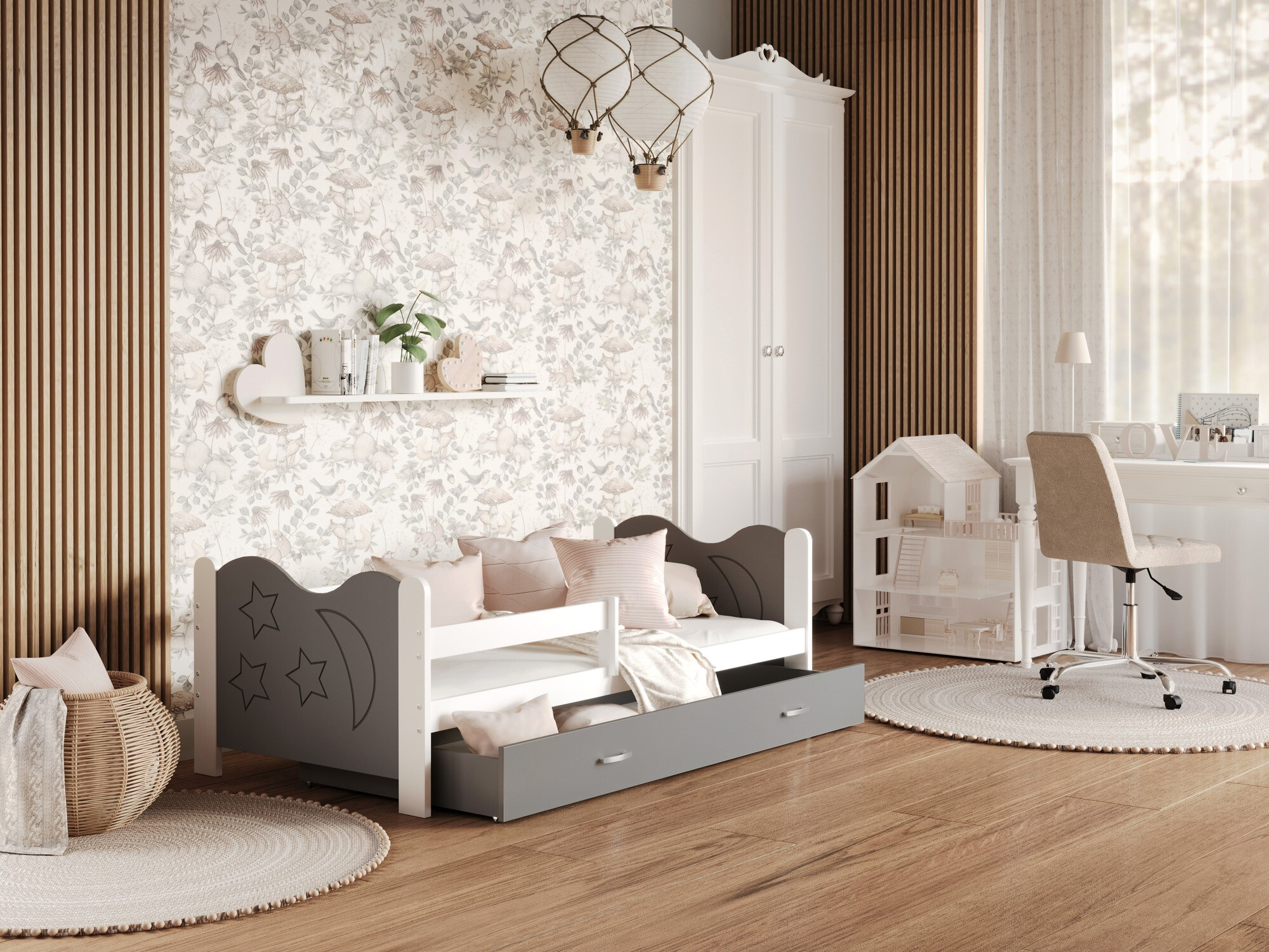 Cama Aurora 124 (Blanco)