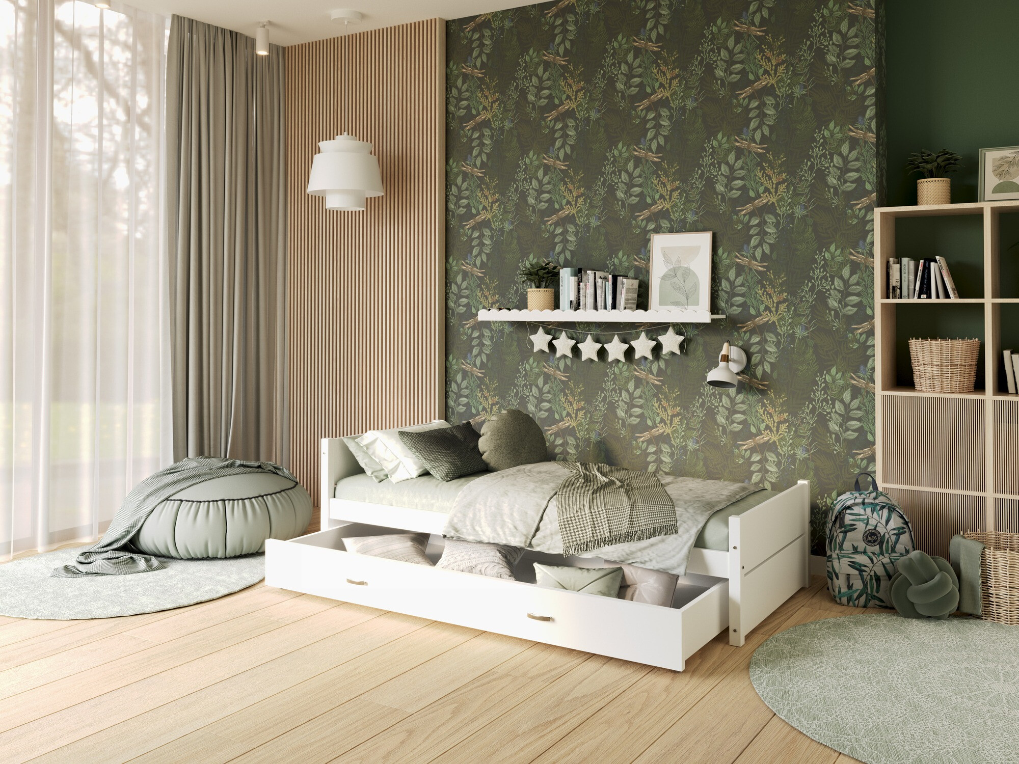 Cama Aurora 176 (Blanco)