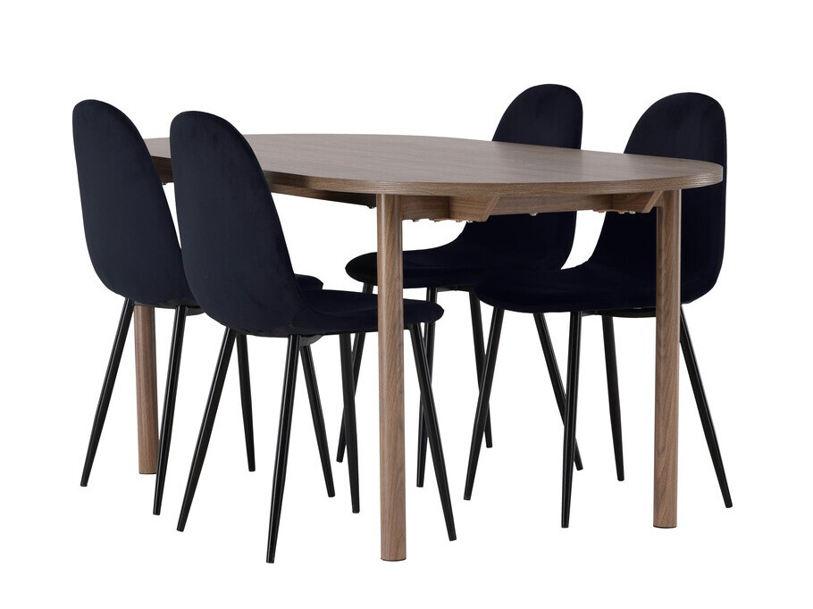 Conjunto de mesas y sillas para comedor Dallas 4612 (Marrón)