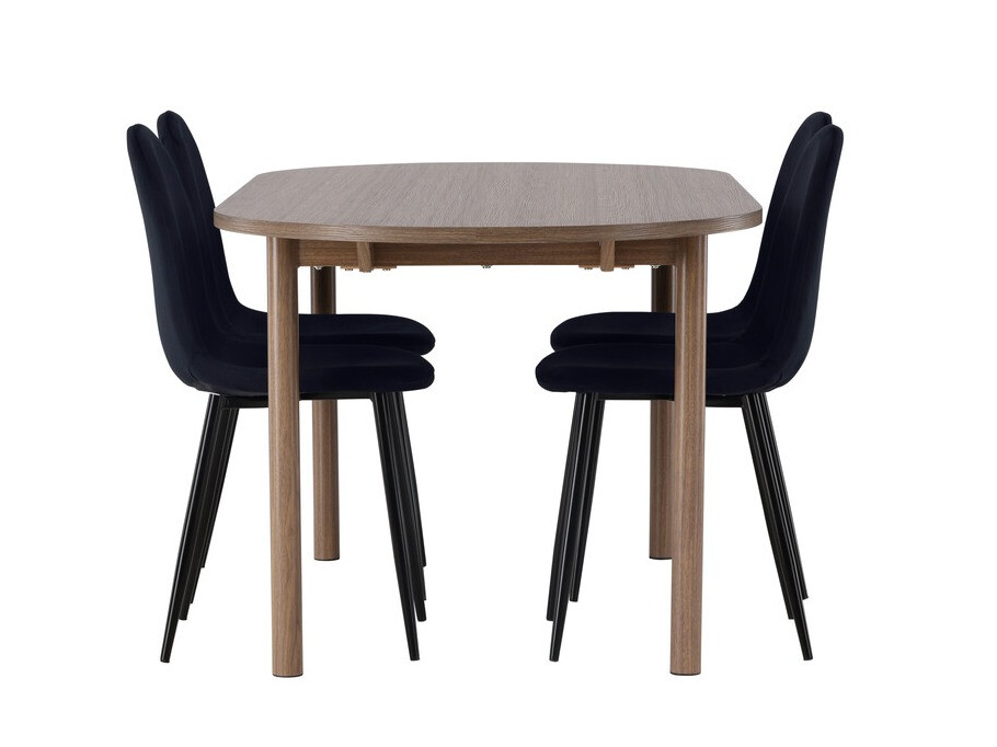 Conjunto de mesas y sillas para comedor Dallas 4612 (Marrón)