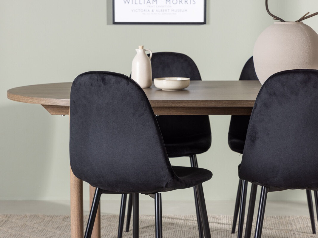 Conjunto de mesas y sillas para comedor Dallas 4612 (Marrón)