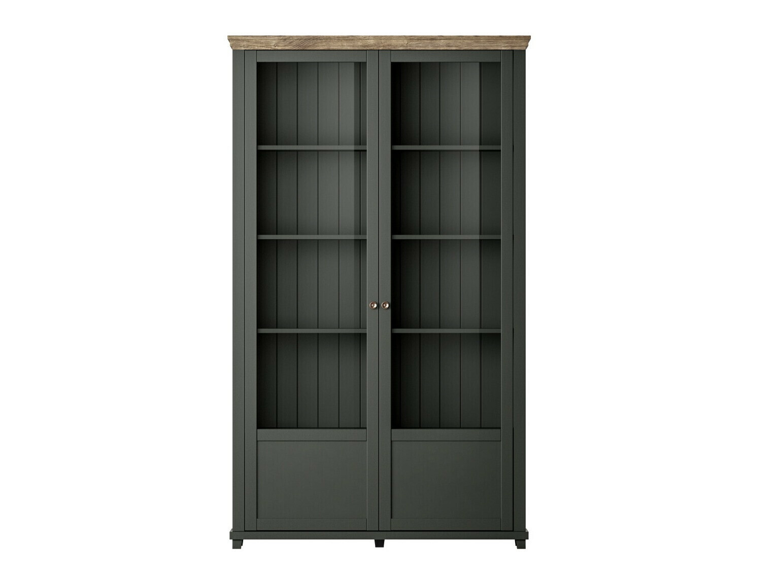 Estantería Tolnue 102 (Verde oscuro + Roble de lefkada)