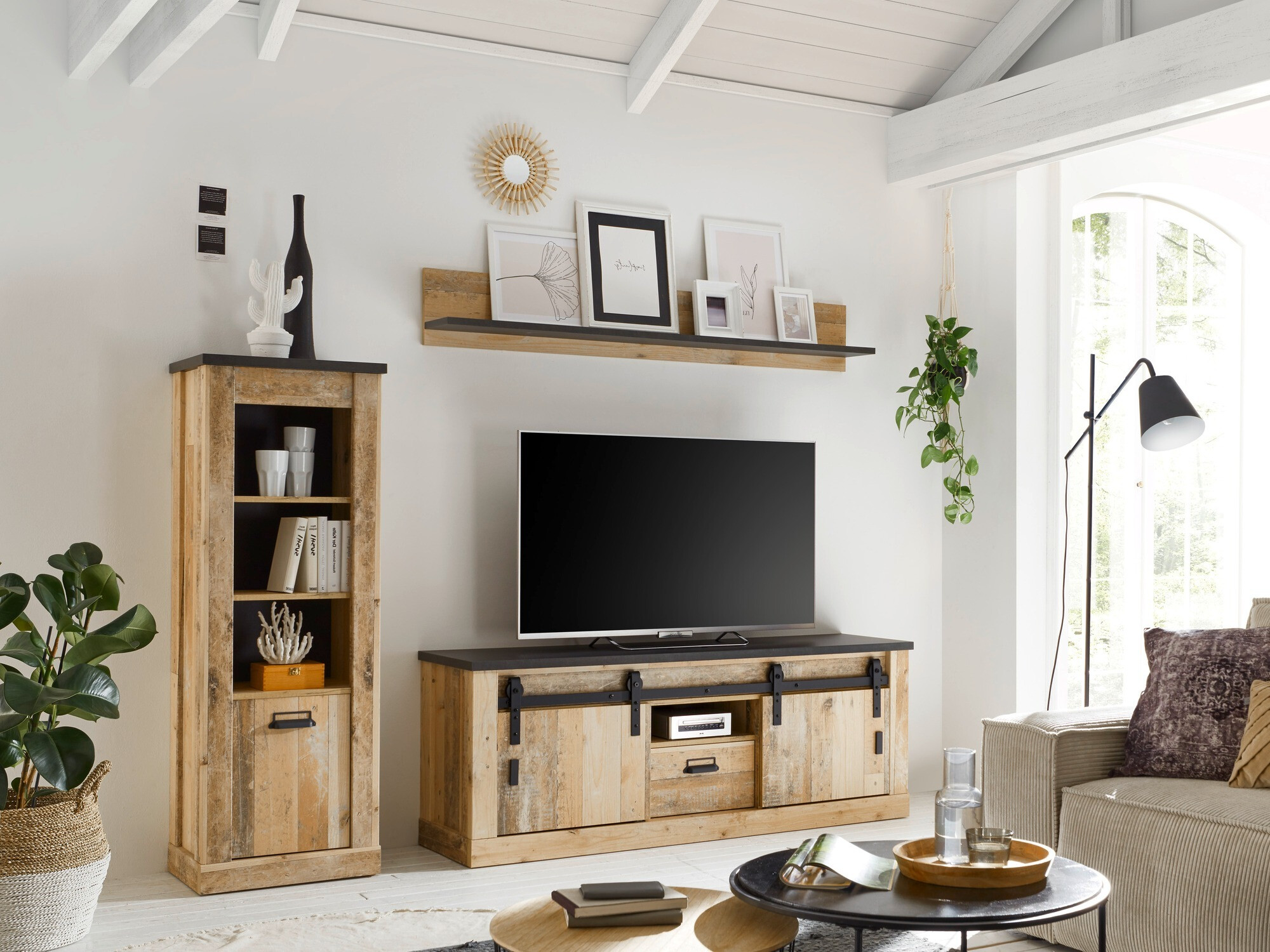 Conjunto de salón Cirtale 131 (Arbol envejecido + Antracita)