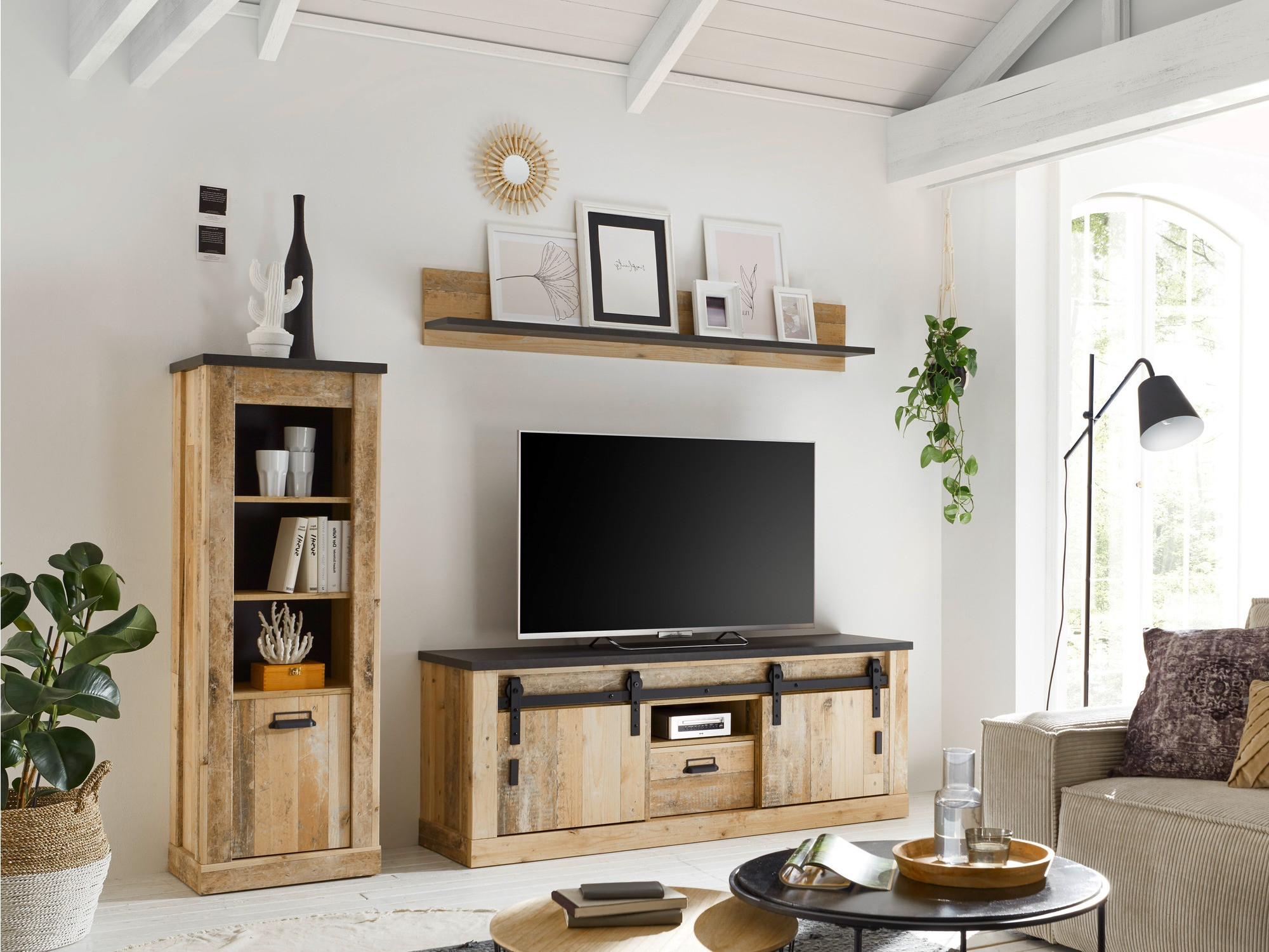 Conjunto de salón Cirtale 131 (Arbol envejecido + Antracita)