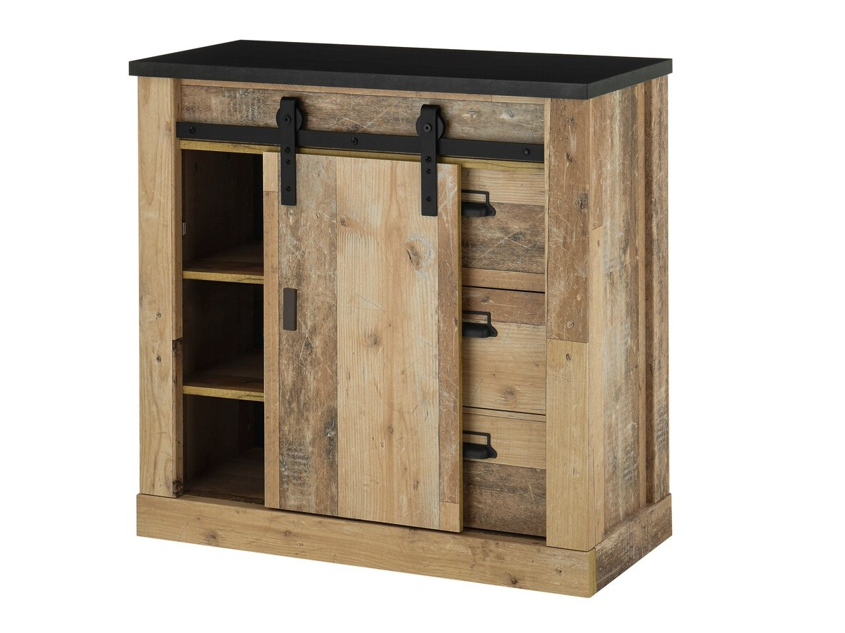 Conjunto de salón Cirtale 132 (Arbol envejecido + Antracita)