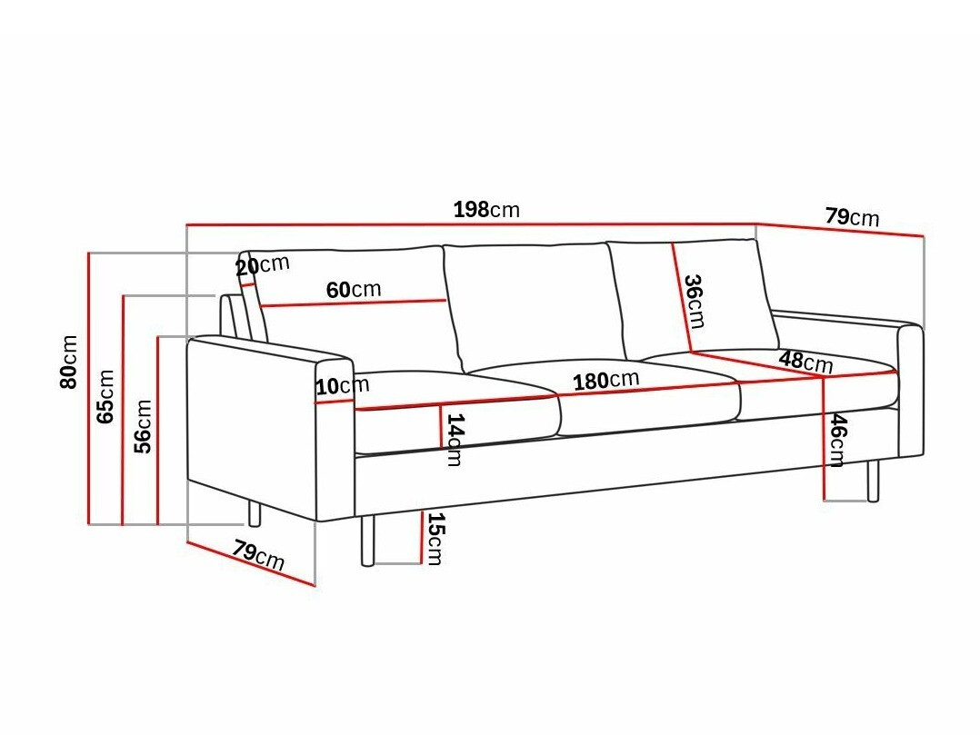 Sofá Tenfloa 101 (Lincoln 03)