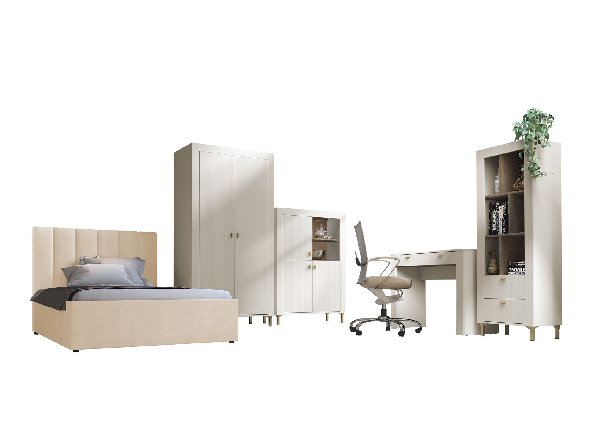 Conjunto de dormitorio Mormavu 116 (Cachemira)