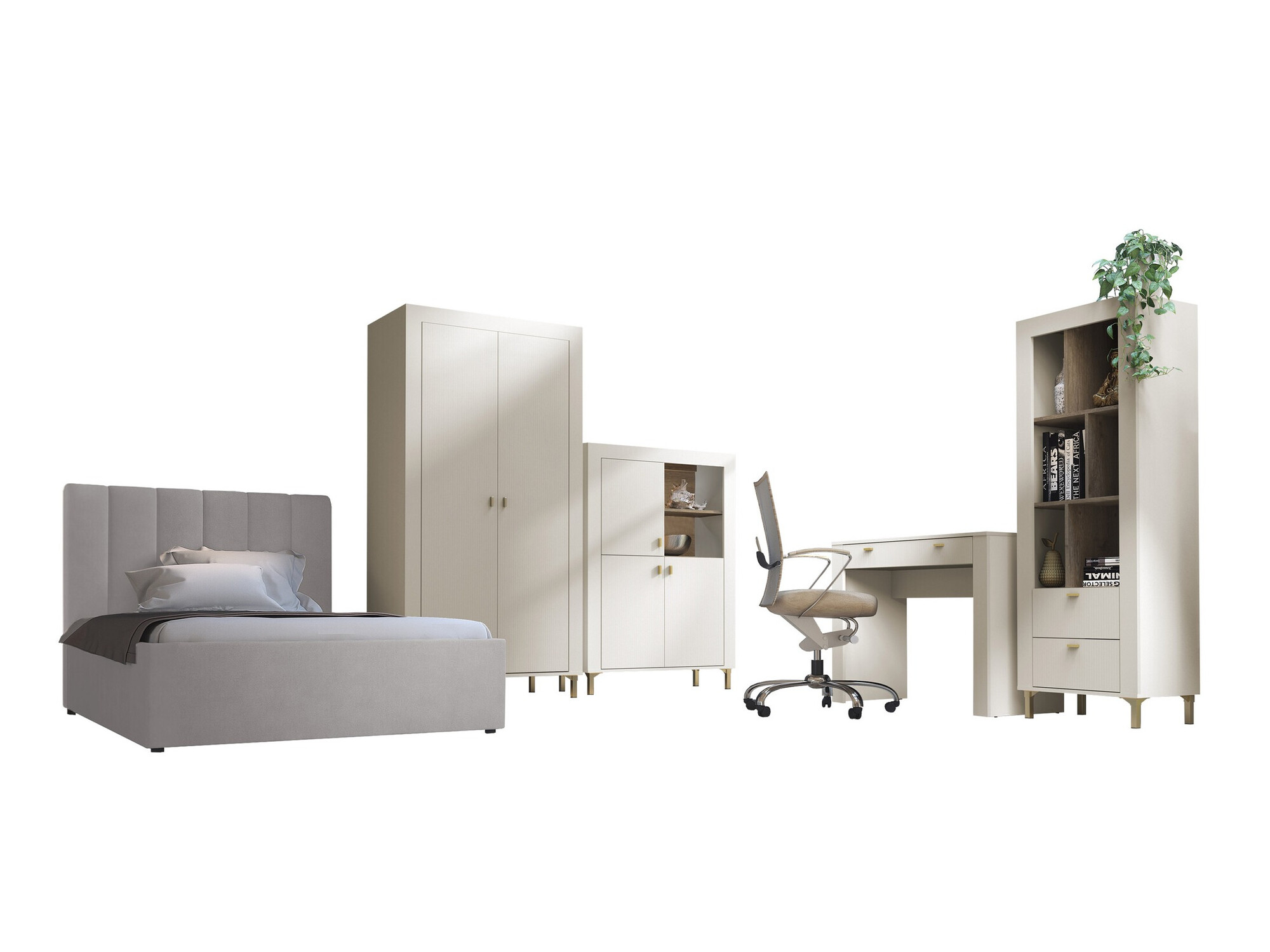 Conjunto de dormitorio Mormavu 116 (Cachemira)