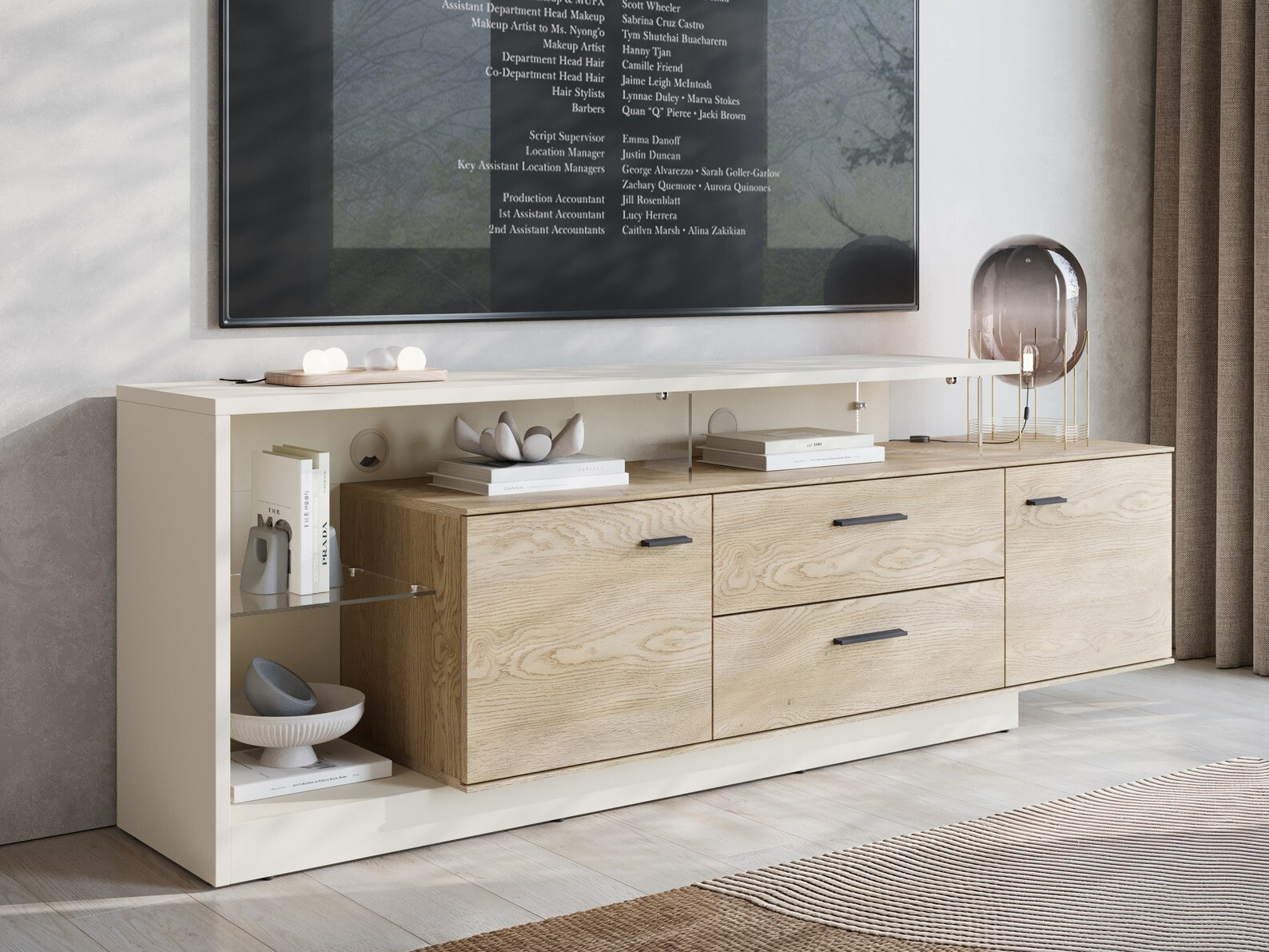 Mueble TV Avicoro 106 (Cachemira + Roble Sonoma)