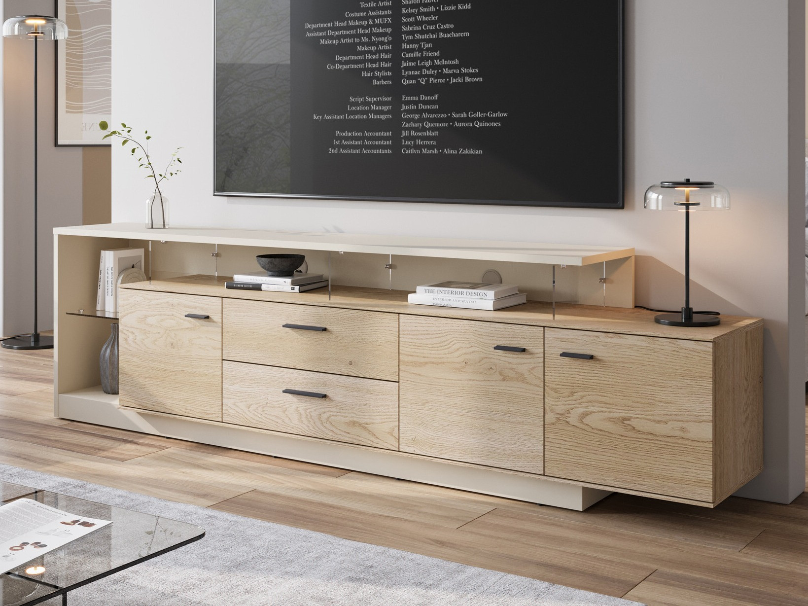 Mueble TV Avicoro 107 (Cachemira + Roble Sonoma)