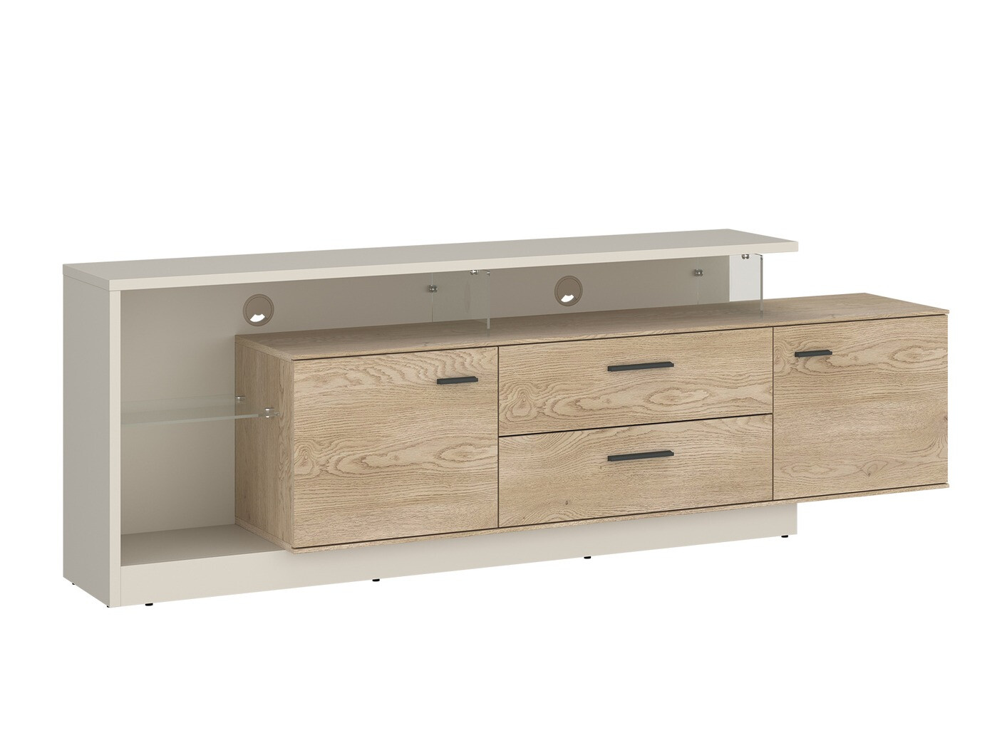 Mueble TV Ontario 137 (Cachemira + Roble Sonoma)